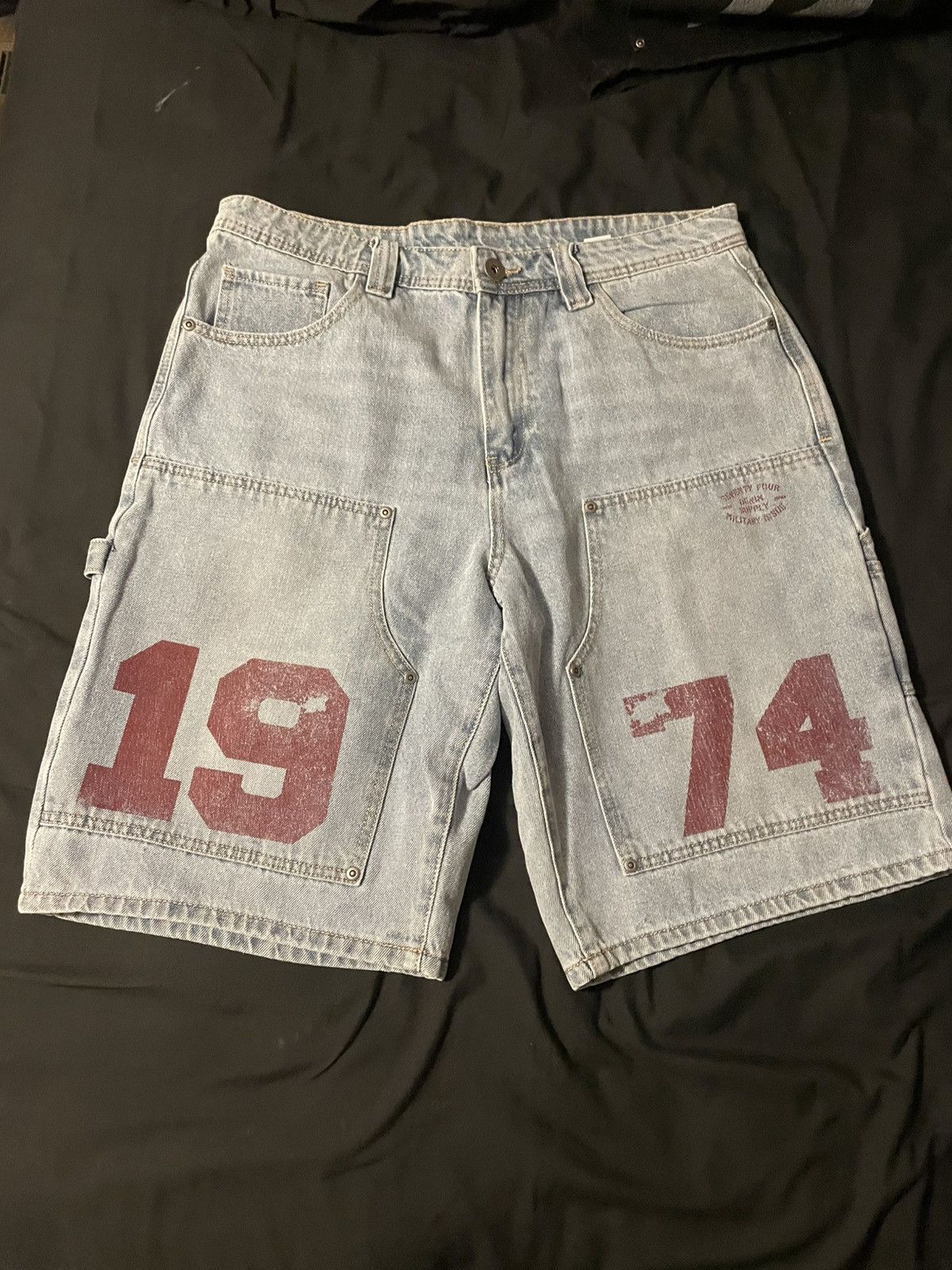 74iswar denim shorts