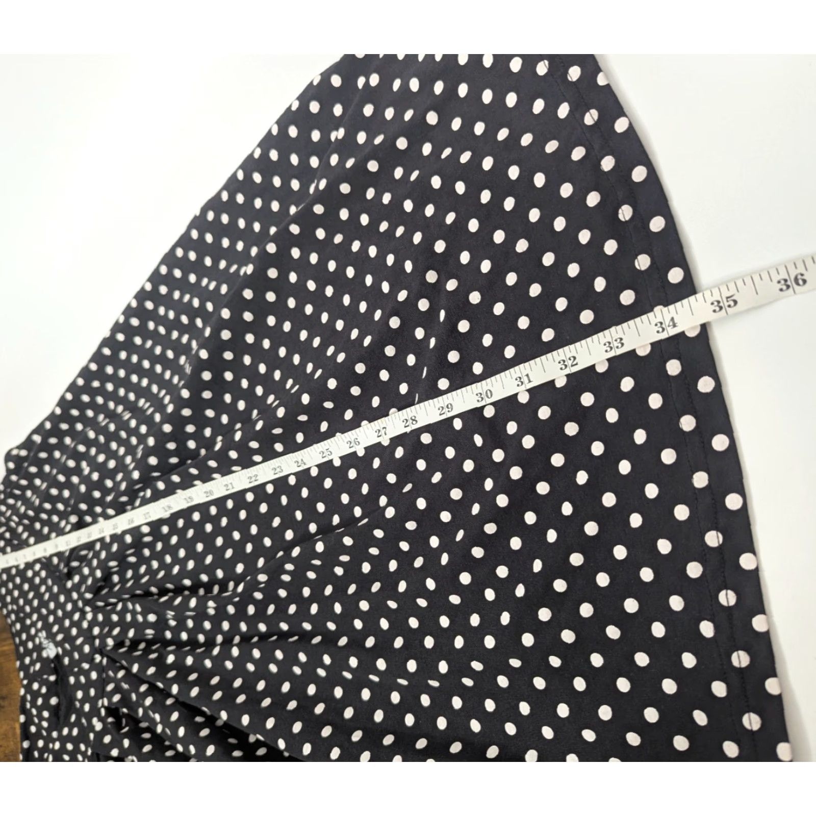 Vintage Anthony Richards V-Neck Polka Dot Black White Sleeveless Long Tunic Women's XL Size XL / US 12-14 / IT 48-50 - 3 Thumbnail