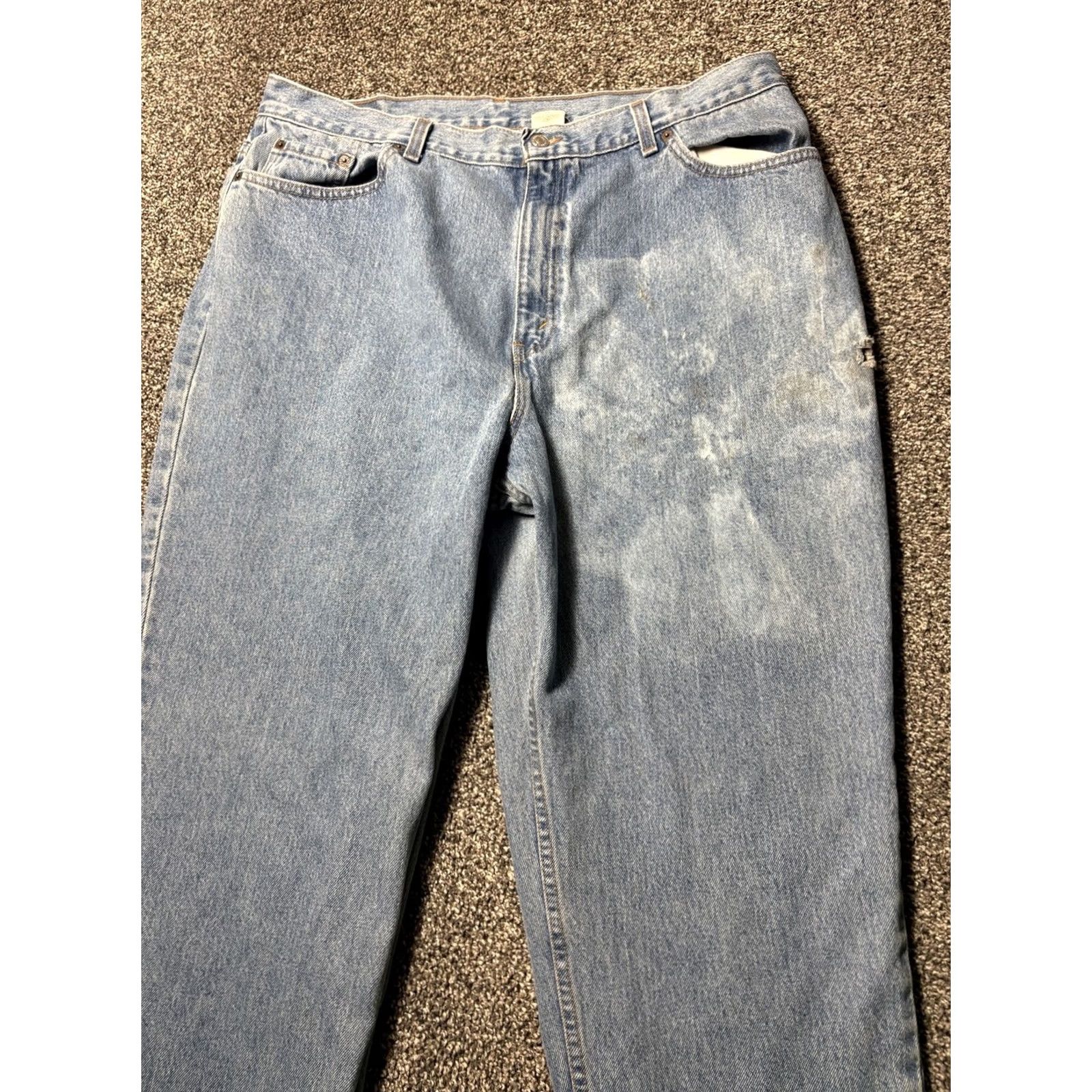 Levi's VINTAGE Levi’s 550 Jeans Mens USA 38x32 Relaxed Fit Taper Boot Slit Denim Blue 5-Pocket Design Mens US 550 Style 550s Size US 38 / EU 54 - 5 Thumbnail