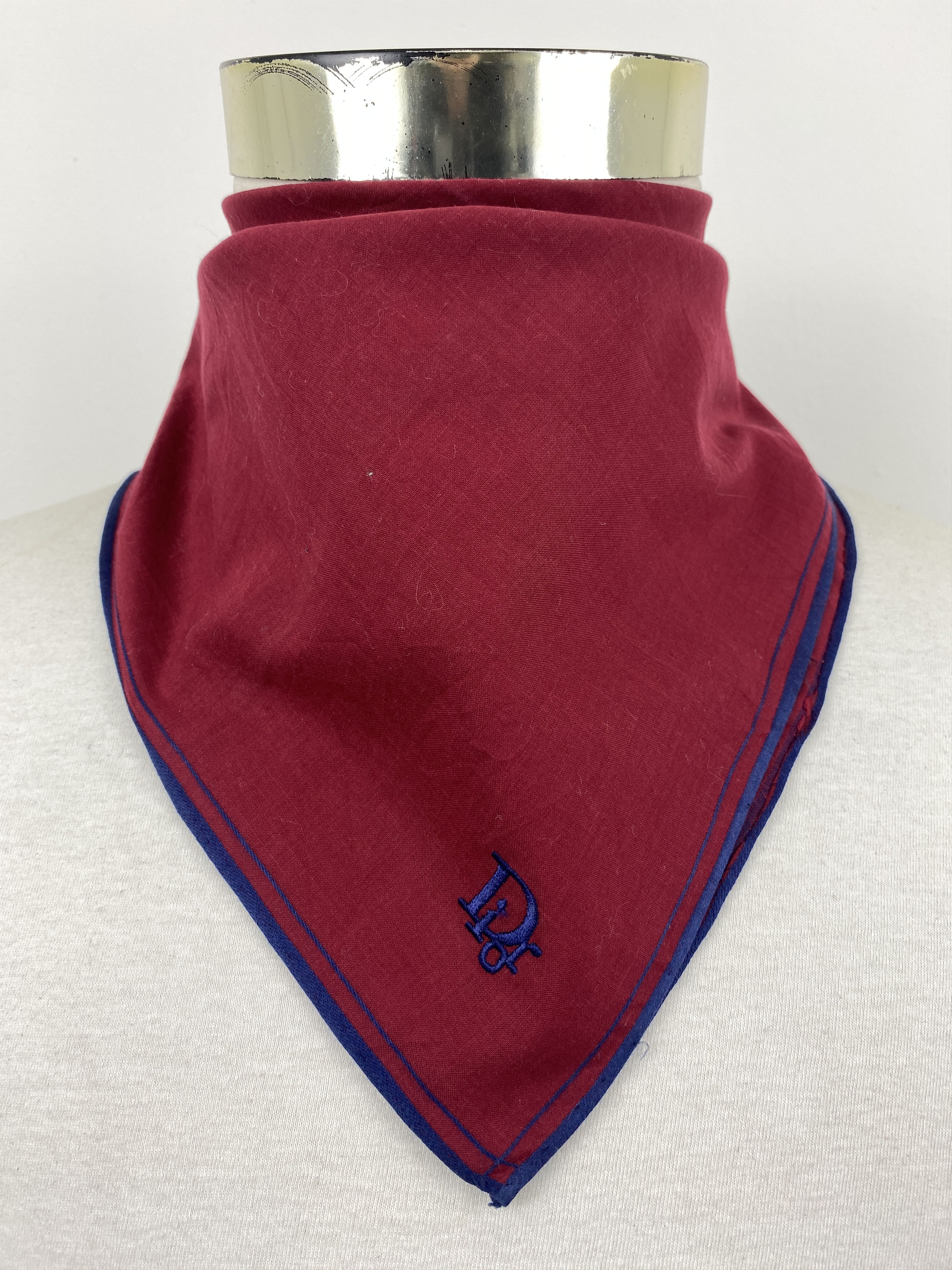 Christian Dior Monsieur Christian Dior Bandana / Handkerchief / Neckerchief HKC0749 Size ONE SIZE - 1 Thumbnail