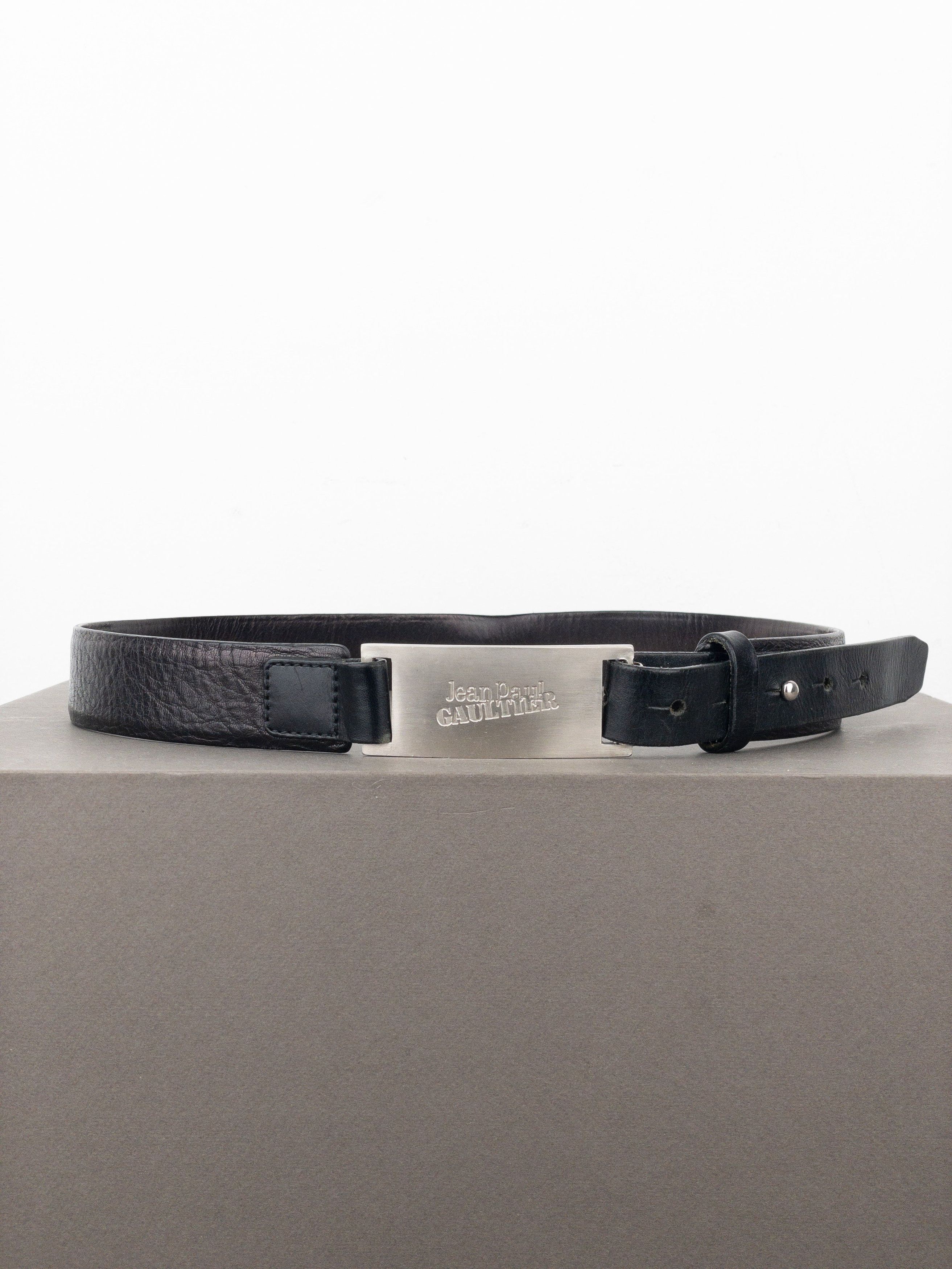 Jean Paul Gaultier 1990s Logo Buckle Belt Size ONE SIZE - 1 Thumbnail