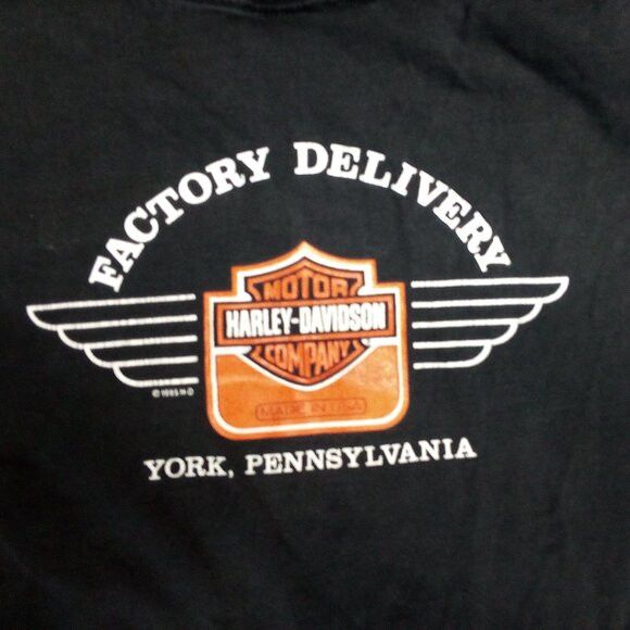 Harley Davidson × Vintage Vintage Harley-Davidson Eagle Born In USA T-Shirt Size US L / EU 52-54 / 3 - 9 Thumbnail