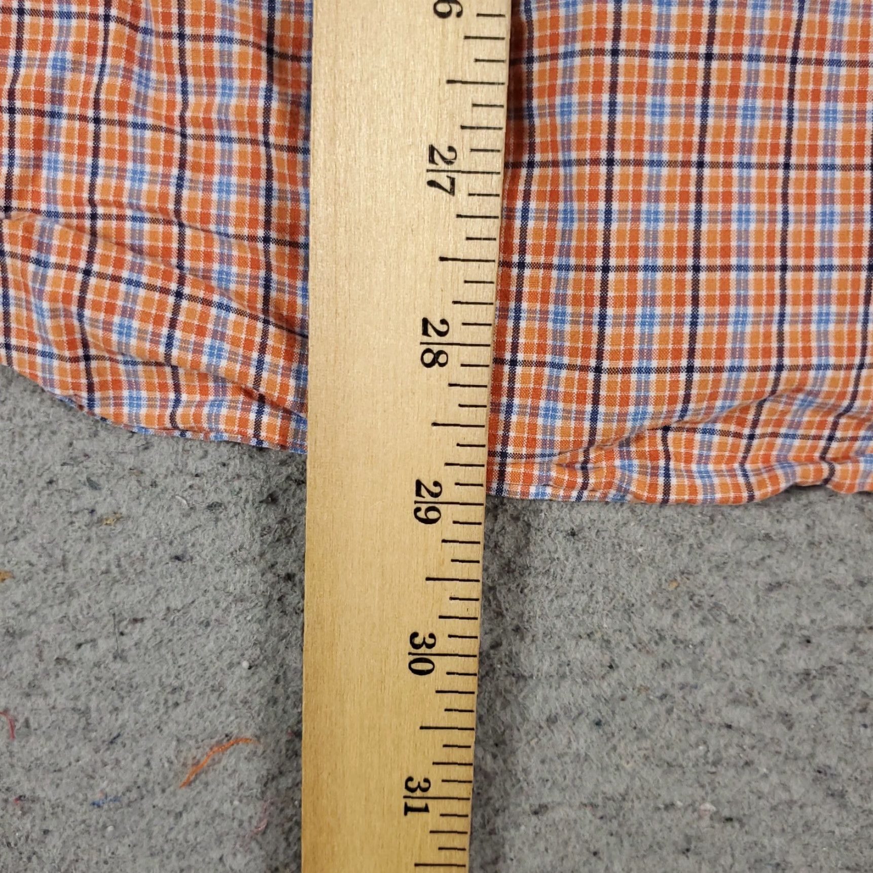Ralph Lauren Ralph Lauren Shirt Mens Large Orange Blue Plaid Pony Button Up Short Sleeve Size US L / EU 52-54 / 3 - 5 Thumbnail