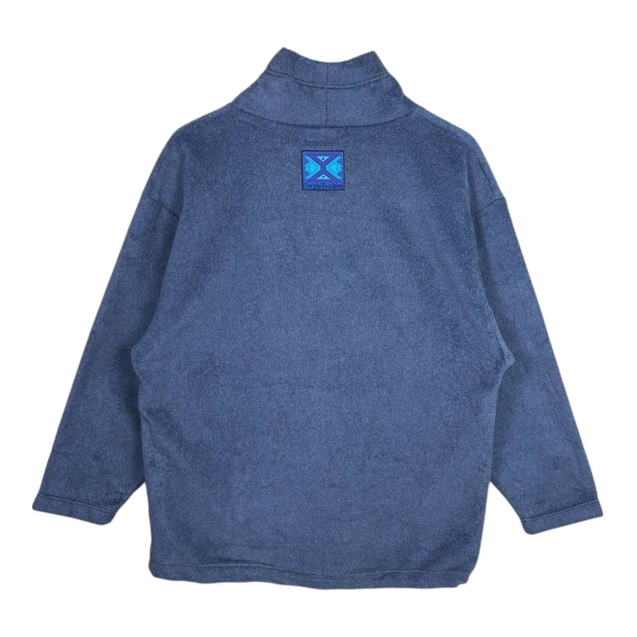 Sergio Tacchini Vintage Sergio Tacchini 90s Fleece Geometric Sweater M/L Size US M / EU 48-50 / 2 - 2 Thumbnail