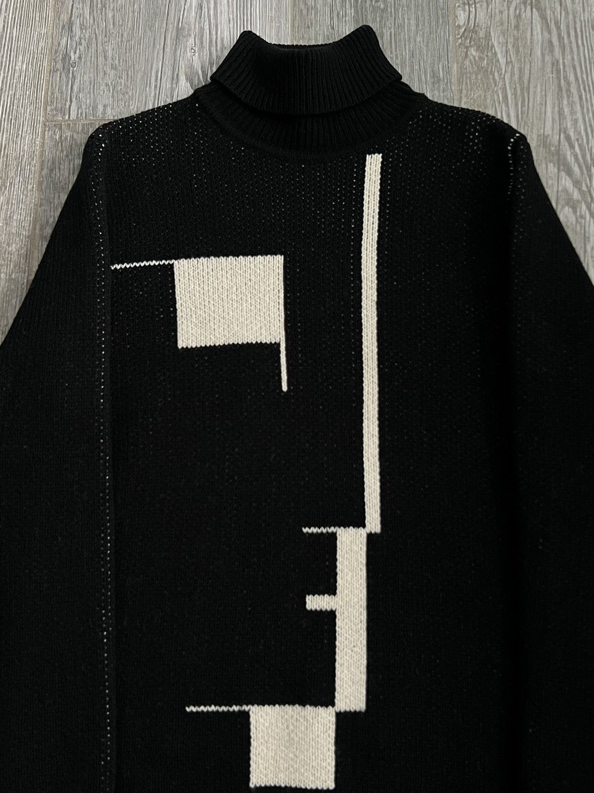 Raf Simons AW2003-2004 Raf Simons Closer Bauhaus Runway Knit Turtleneck Size US XL / EU 56 / 4 - 9 Thumbnail