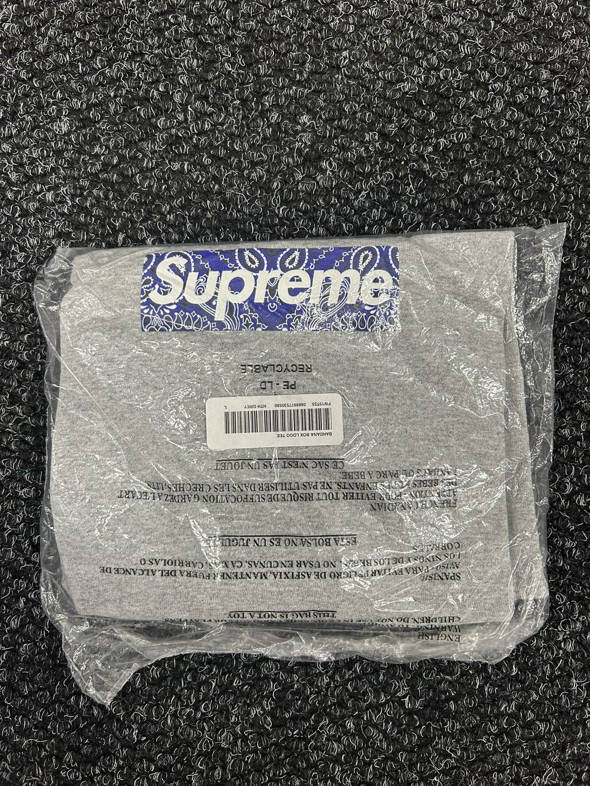 Supreme Supreme Bandana Box Logo Tee FW19 | Grailed