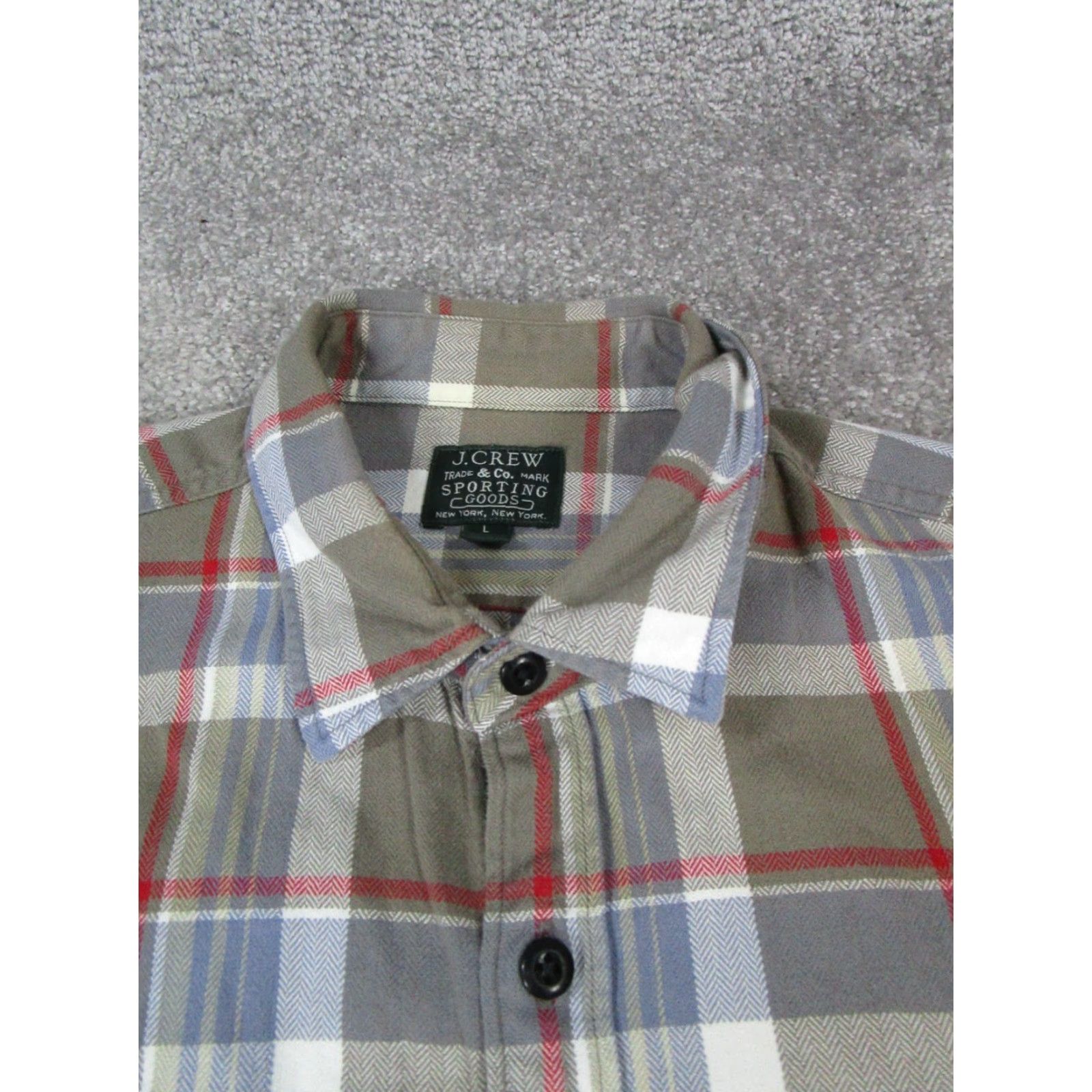 J.Crew J.Crew Shirt Mens Large Brown Cotton Flannel Button Up Size US L / EU 52-54 / 3 - 2 Thumbnail