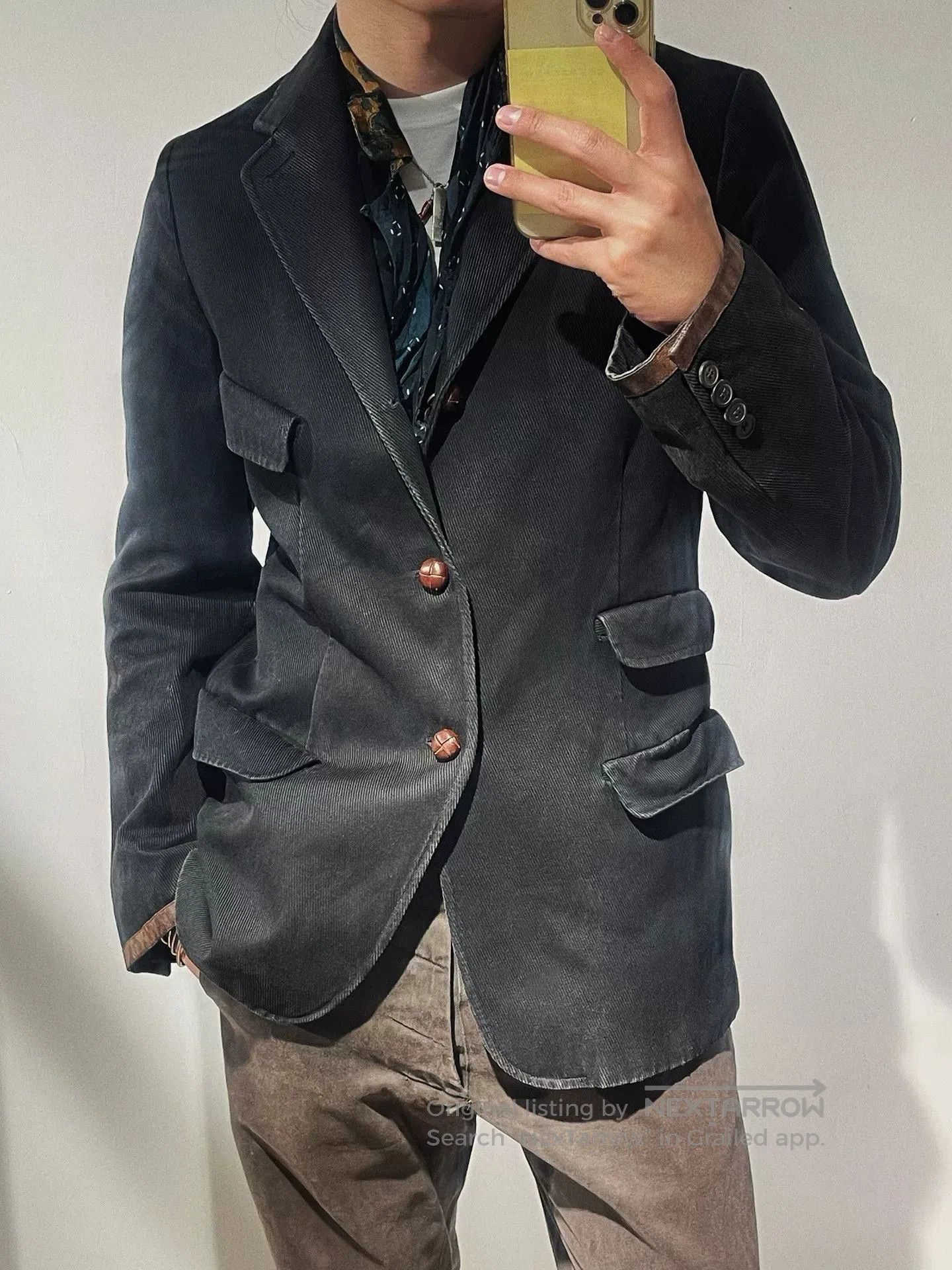 Dries Van Noten Dries Van Noten Leather Button Suit. Size US M / EU 48-50 / 2 - 1 Thumbnail
