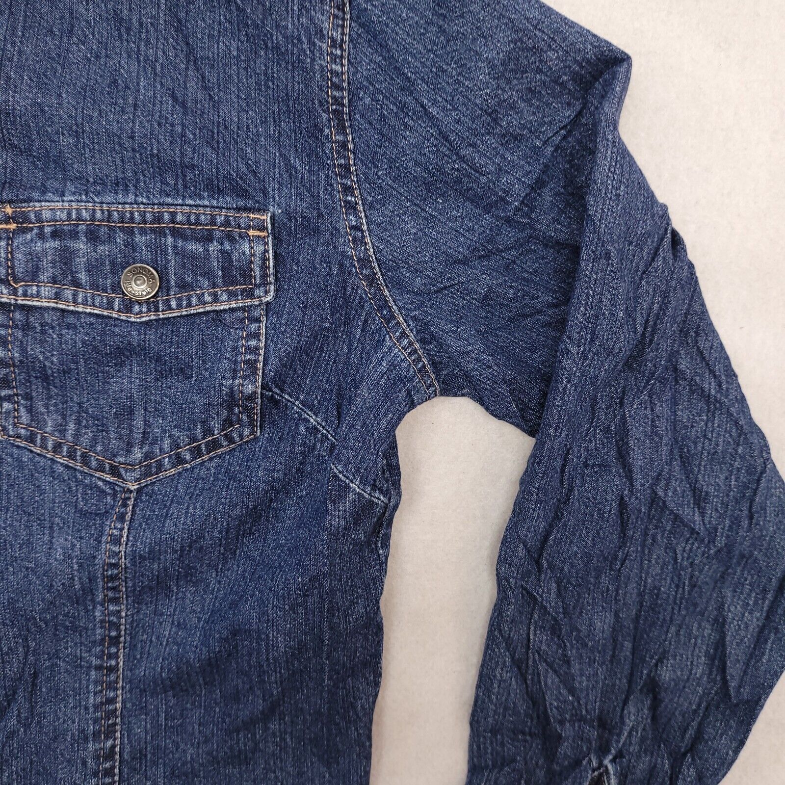 Sonoma Sonoma Zip Long Sleeve Denim Jean Jacket Womens Size S Blue Size S / US 4 / IT 40 - 5 Thumbnail