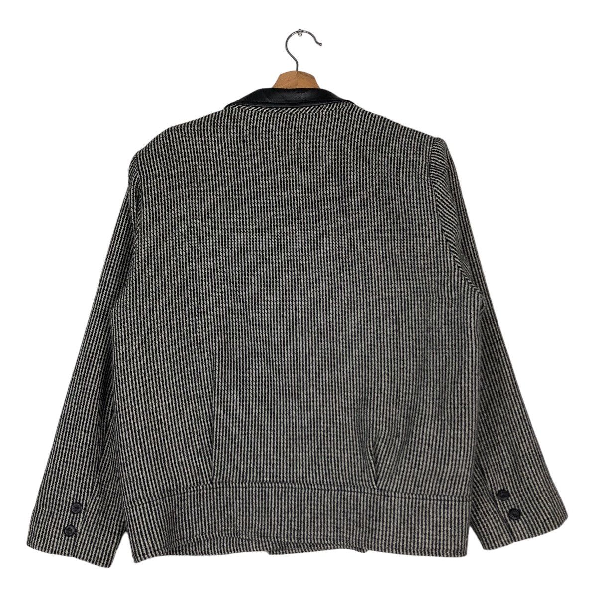 Japanese Brand 🔥Vintage Wool Jacket Bomber Herringbone Issey Miyake Japan Size US M / EU 48-50 / 2 - 8 Thumbnail