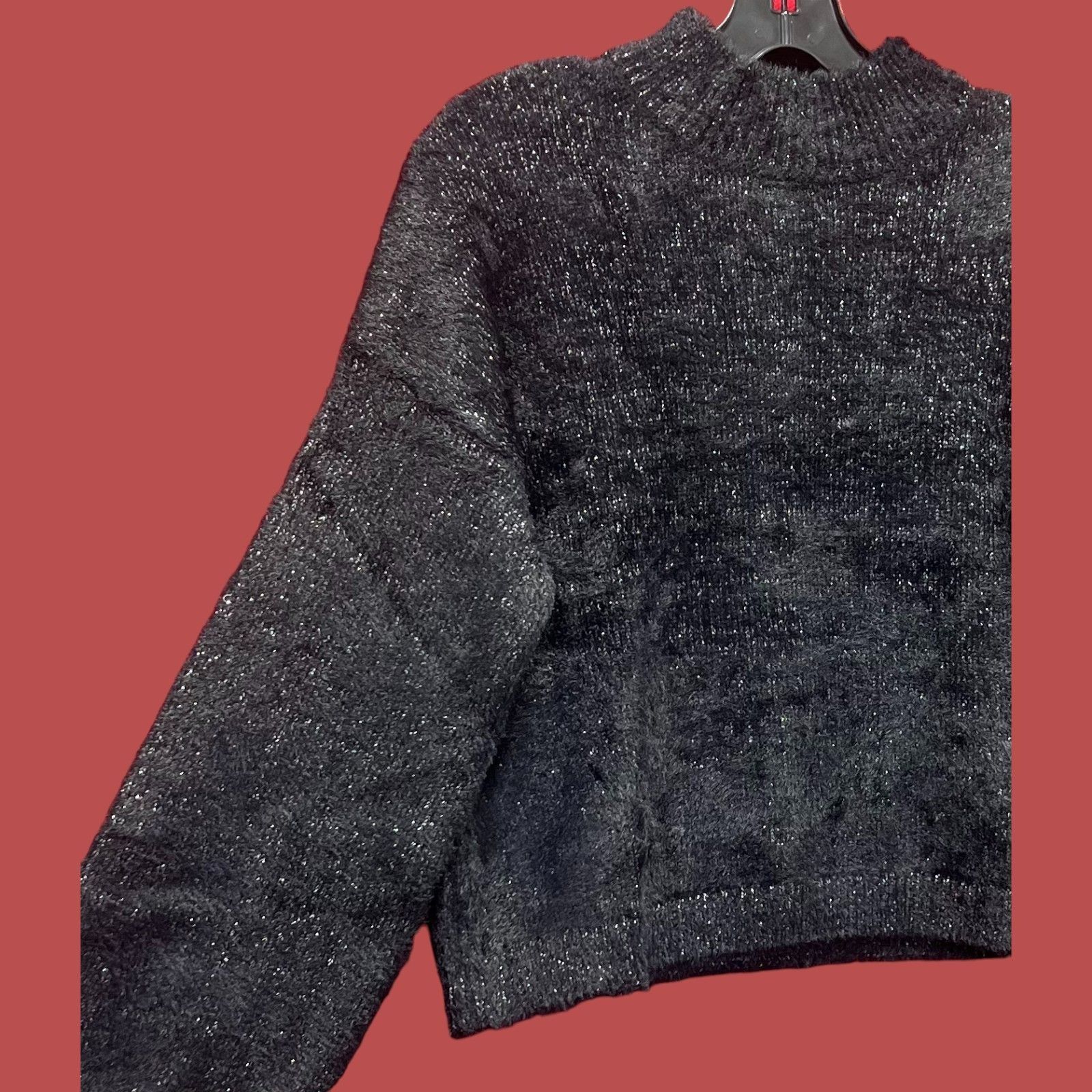 Other Wild Fable - Women's Mock Turtleneck Fuzzy Pullover Sweater Size M / US 6-8 / IT 42-44 - 13 Thumbnail