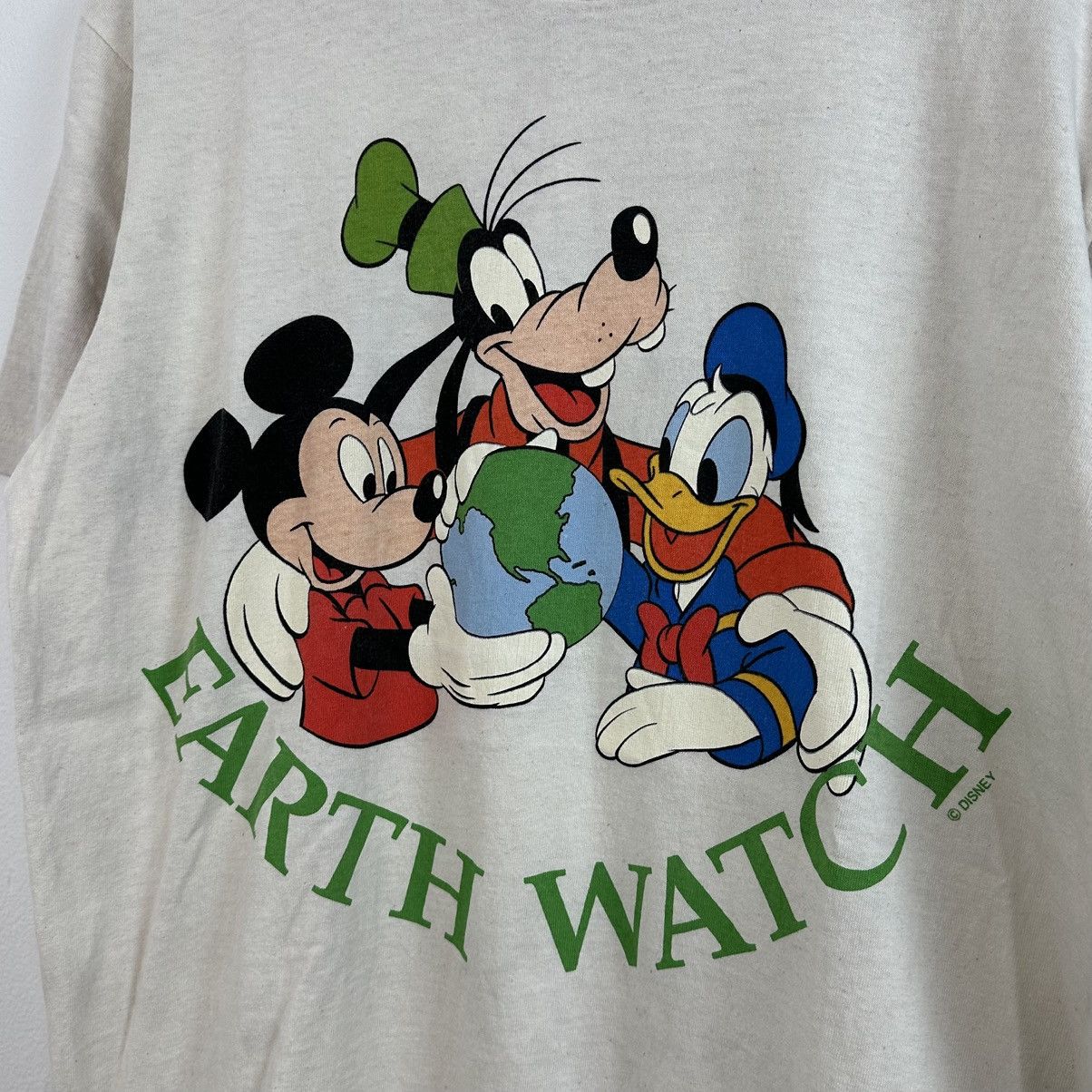 Disney × Vintage Vintage Disney Earth T Shirt M Mickey Goofy Donald Size US M / EU 48-50 / 2 - 1 Thumbnail