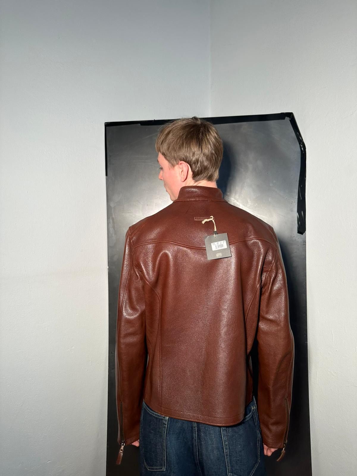 Jean Paul Gaultier Jean Paul Gaultier Homme Brown Leather Moto Jacket (2002) Size US L / EU 52-54 / 3 - 12 Thumbnail