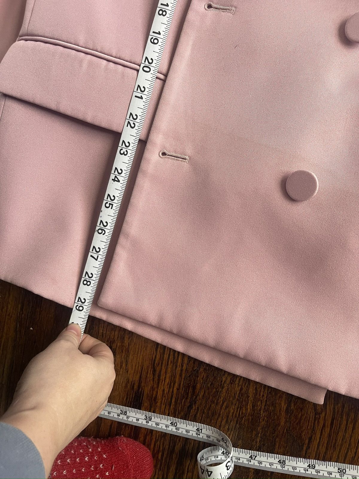 Other The Frankie Shop Men’s Pink Double Breasted Blazer Size 42R - 14 Thumbnail