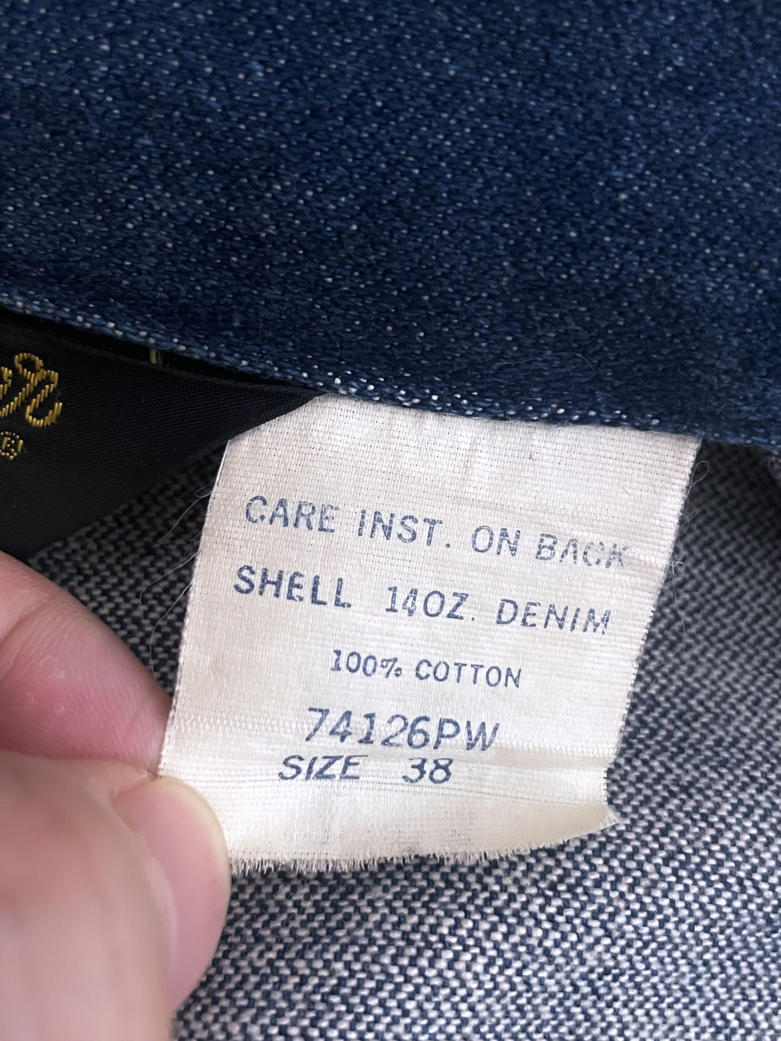 Wrangler DEADSTOCK 1970'S VINTAGE INDIGO DENIM JACKET US MADE Size US M / EU 48-50 / 2 - 12 Thumbnail