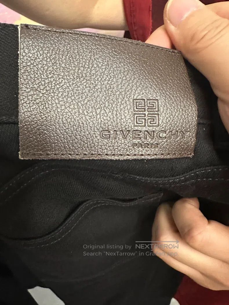 Givenchy Givenchy Denim Jeans with Single Side Logo Trim Size US 33 - 3 Thumbnail