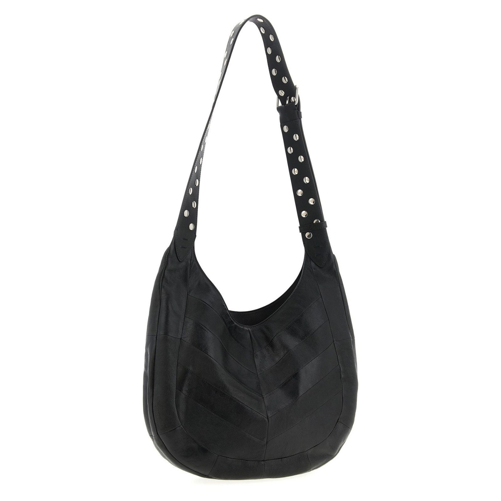Valentino VALENTINO GARAVANI Hoboho Medium Black Leather Shoulder Bag Size ONE SIZE - 4 Thumbnail