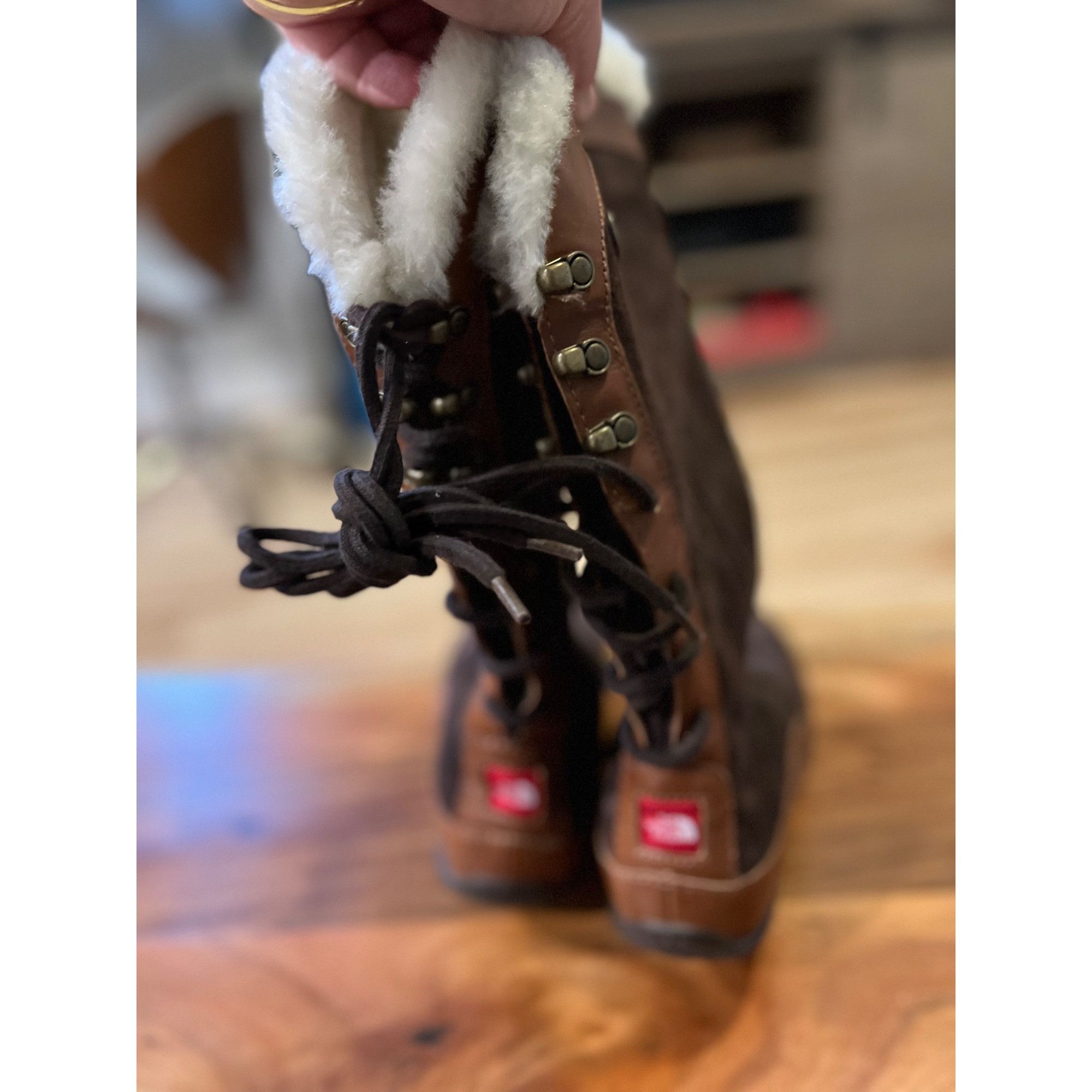 The North Face North Face Primaloft Brown Leather Boots - Size 6 Size US 6 / IT 36 - 3 Thumbnail
