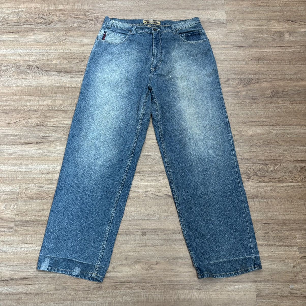 Vintage Vintage Attitude Baggy Jeans Hip Hop Flare Rap Denim Size US 36 / EU 52 - 2 Thumbnail