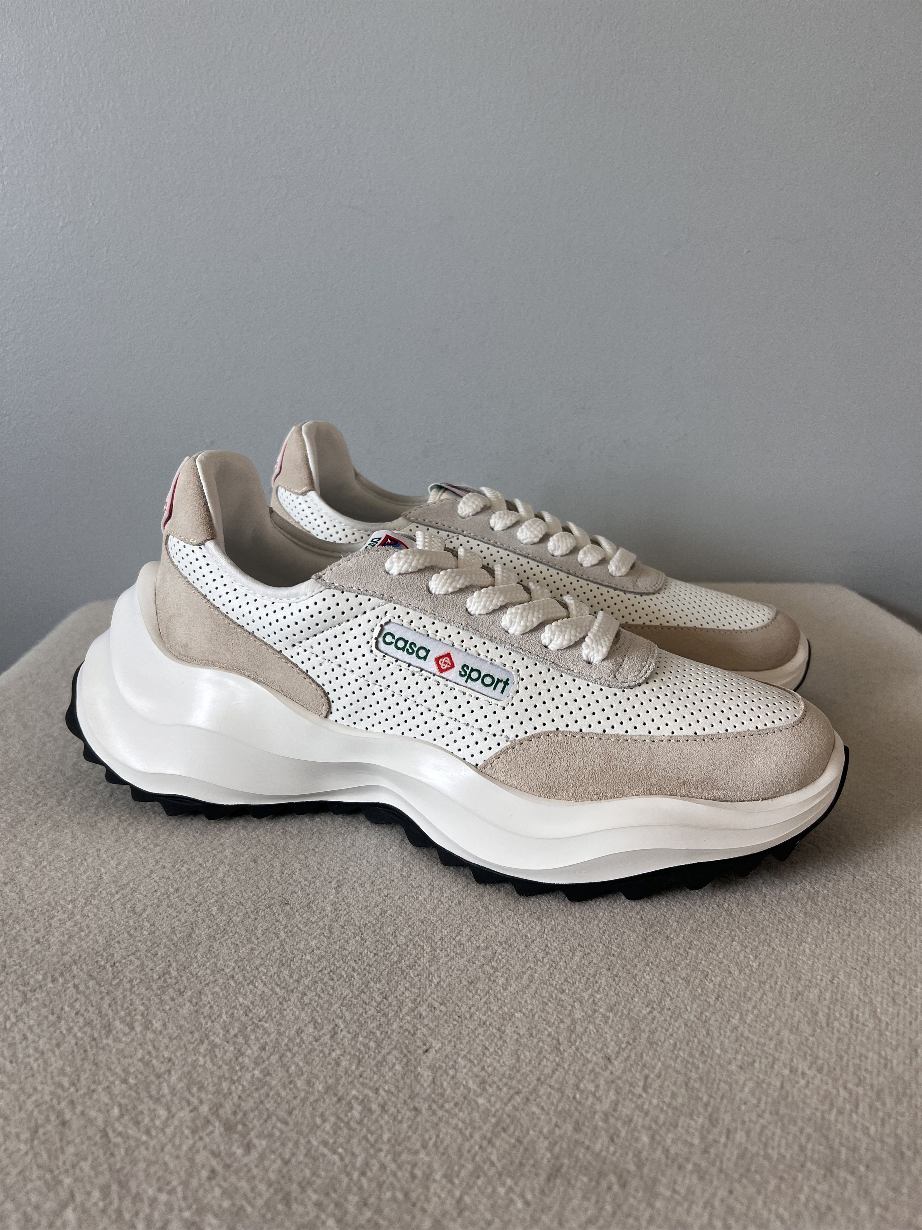 Casablanca Atlantis Sneakers in White Leather