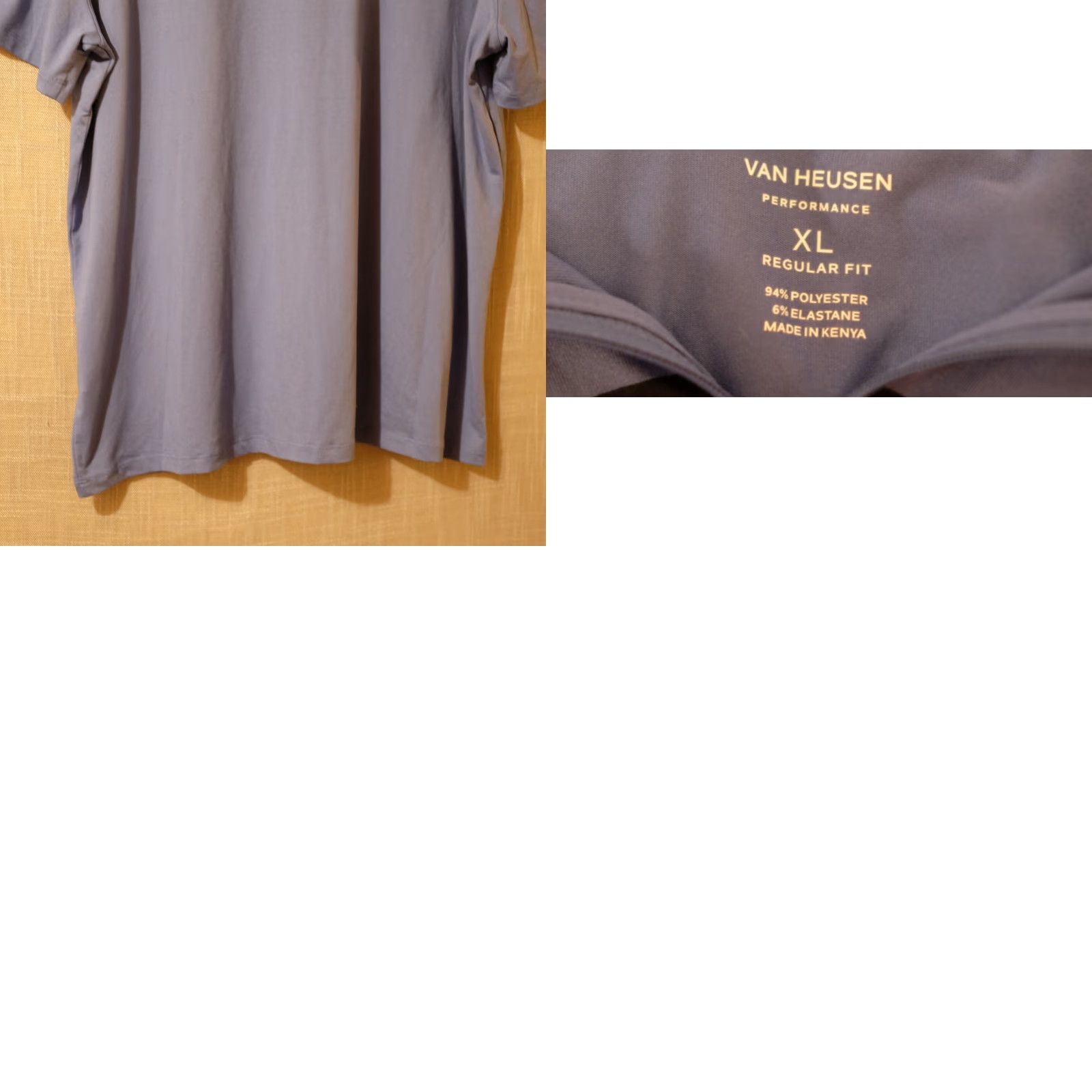 Van Heusen Nwot! Van Heusen Performance Mock Zip Collar Polo Shirt Men's XL Blue Size US XL / EU 56 / 4 - 8 Thumbnail