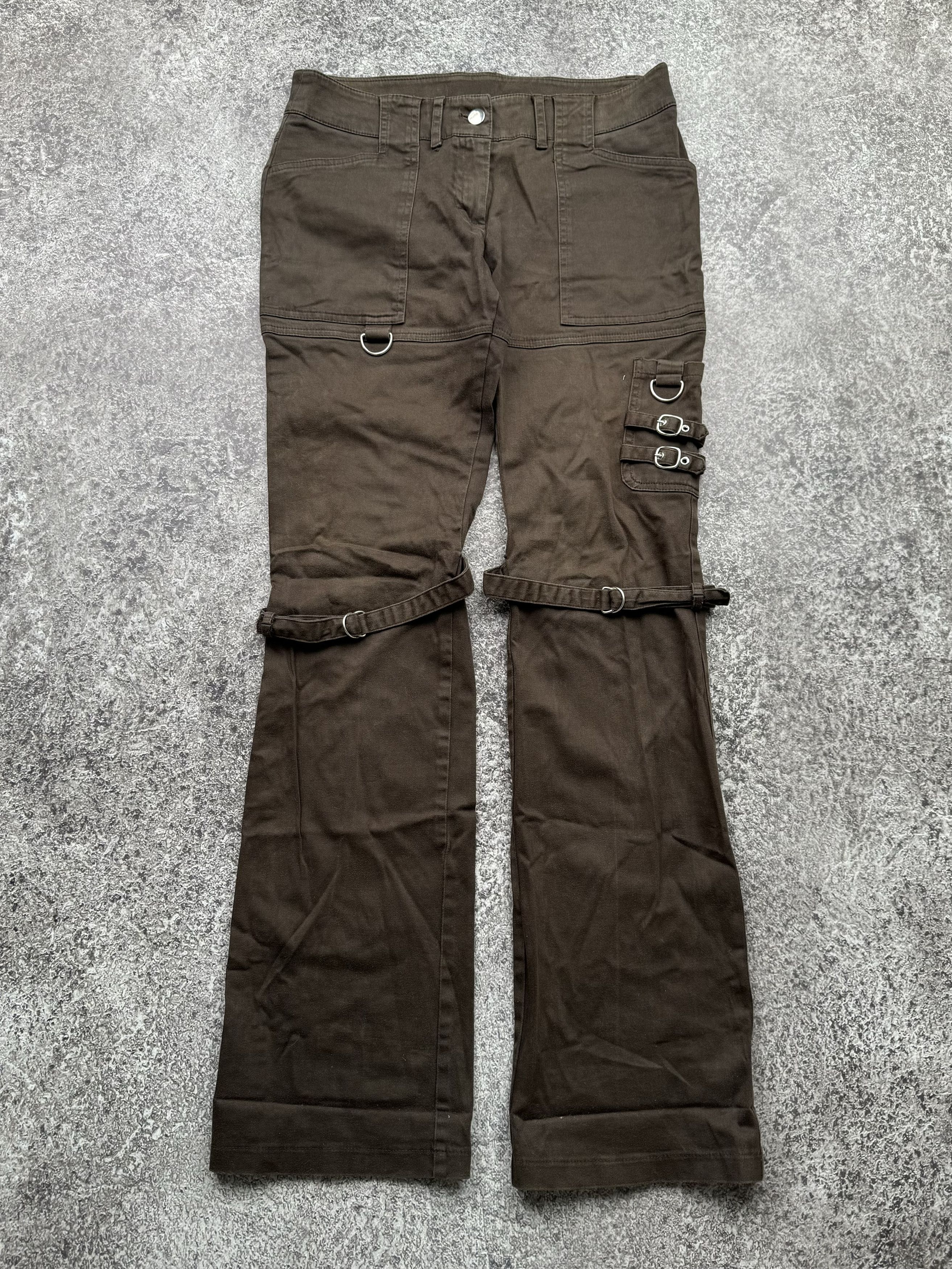 image of Avant Garde x Seditionaries Vintage Bondage Flared Pants in Brown, Women's (Size 26)