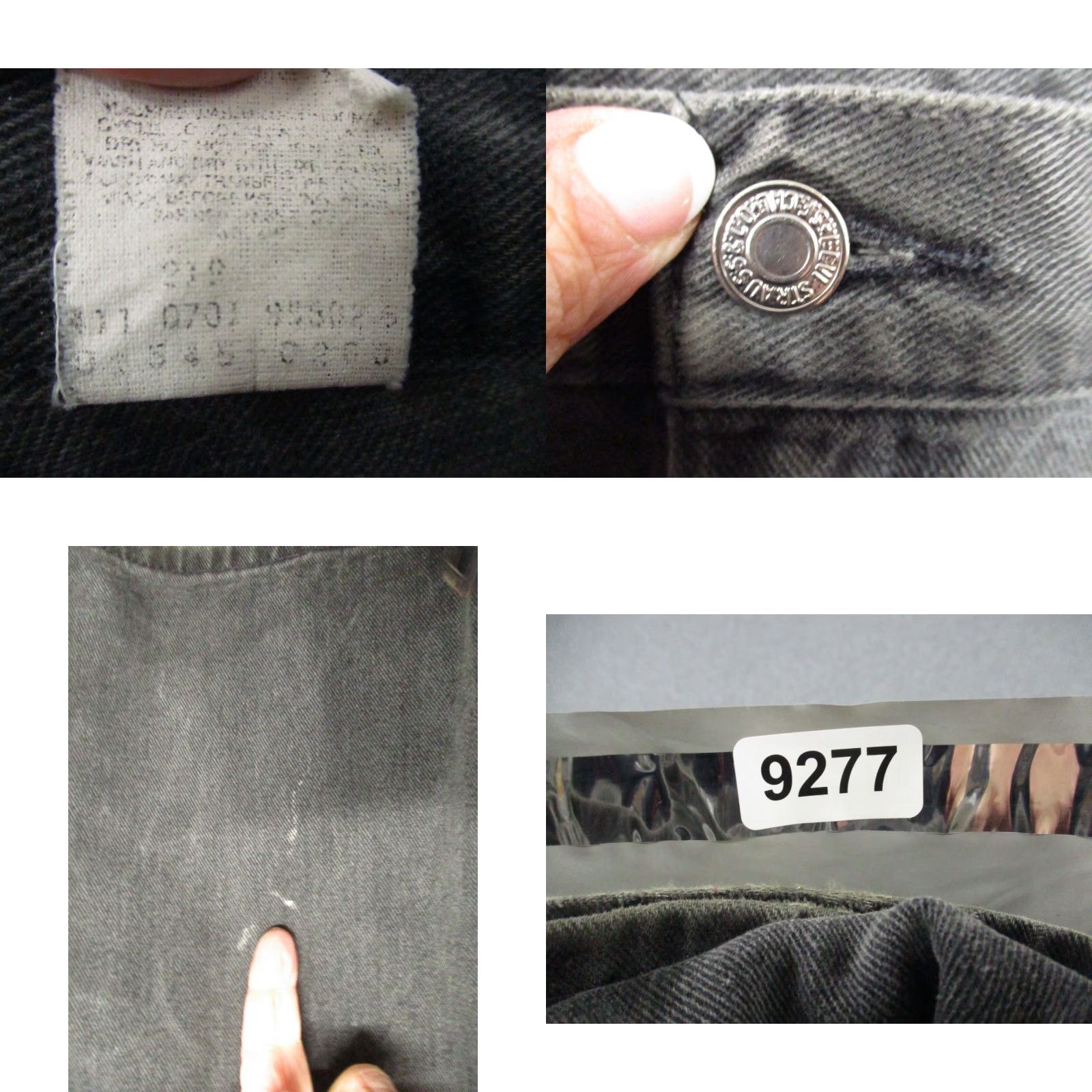 Levi's Levi's 545 Jeans Mens 42x32 Vintage Brown Tab Black Light Wash 90s 5-Pocket Relaxed Holes Belt Loops Denim Pants Size US 42 / EU 58 - 8 Thumbnail