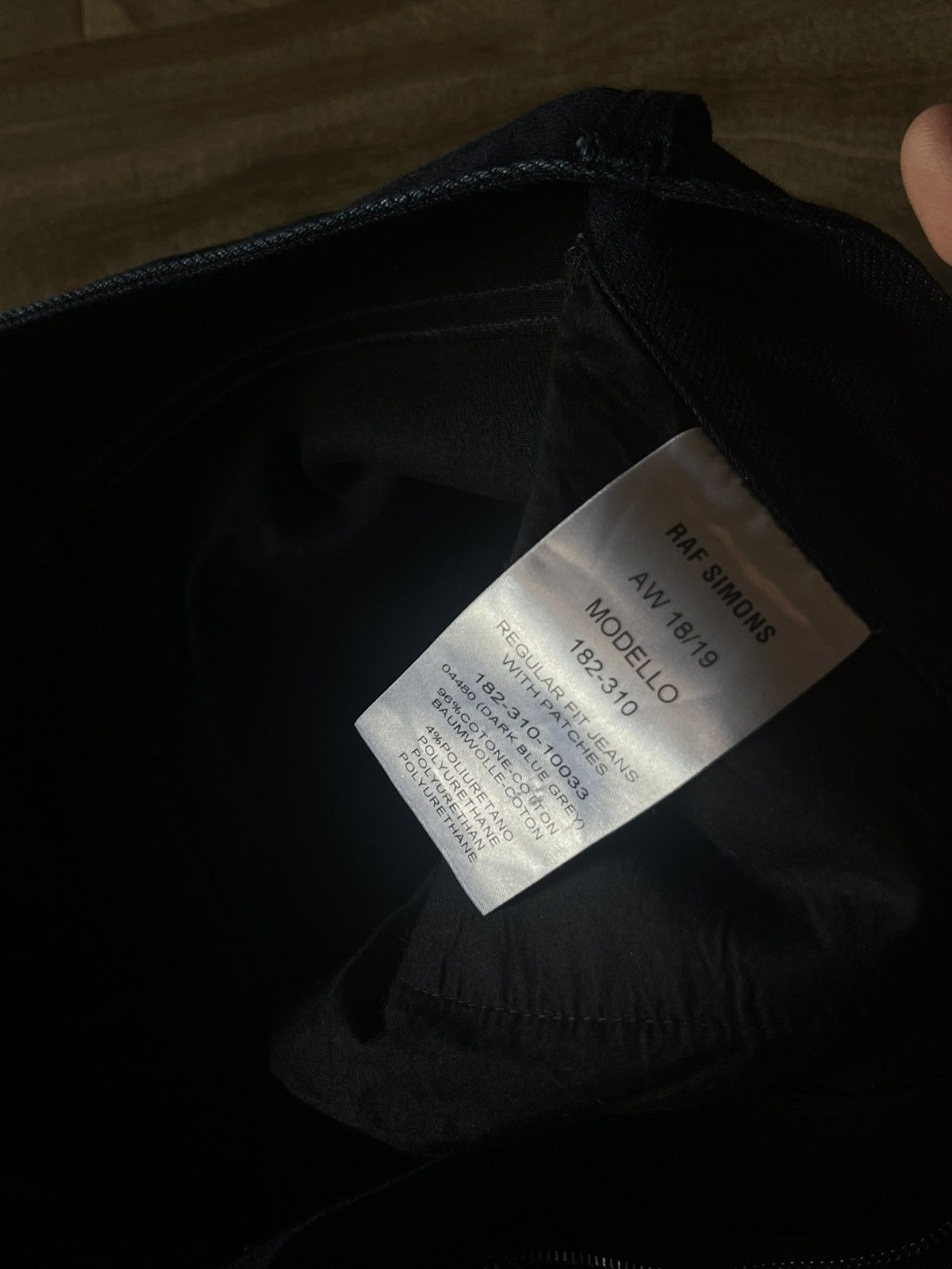 Raf Simons Raf Simons Navy AW19 “Drugs” Blue/ Grey LSD/XTC Jeans Size US 32 / EU 48 - 11 Thumbnail