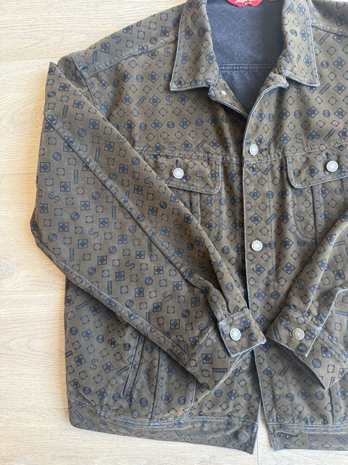 Supreme Supreme Denim Flocked Jacket Size US L / EU 52-54 / 3 - 3 Thumbnail