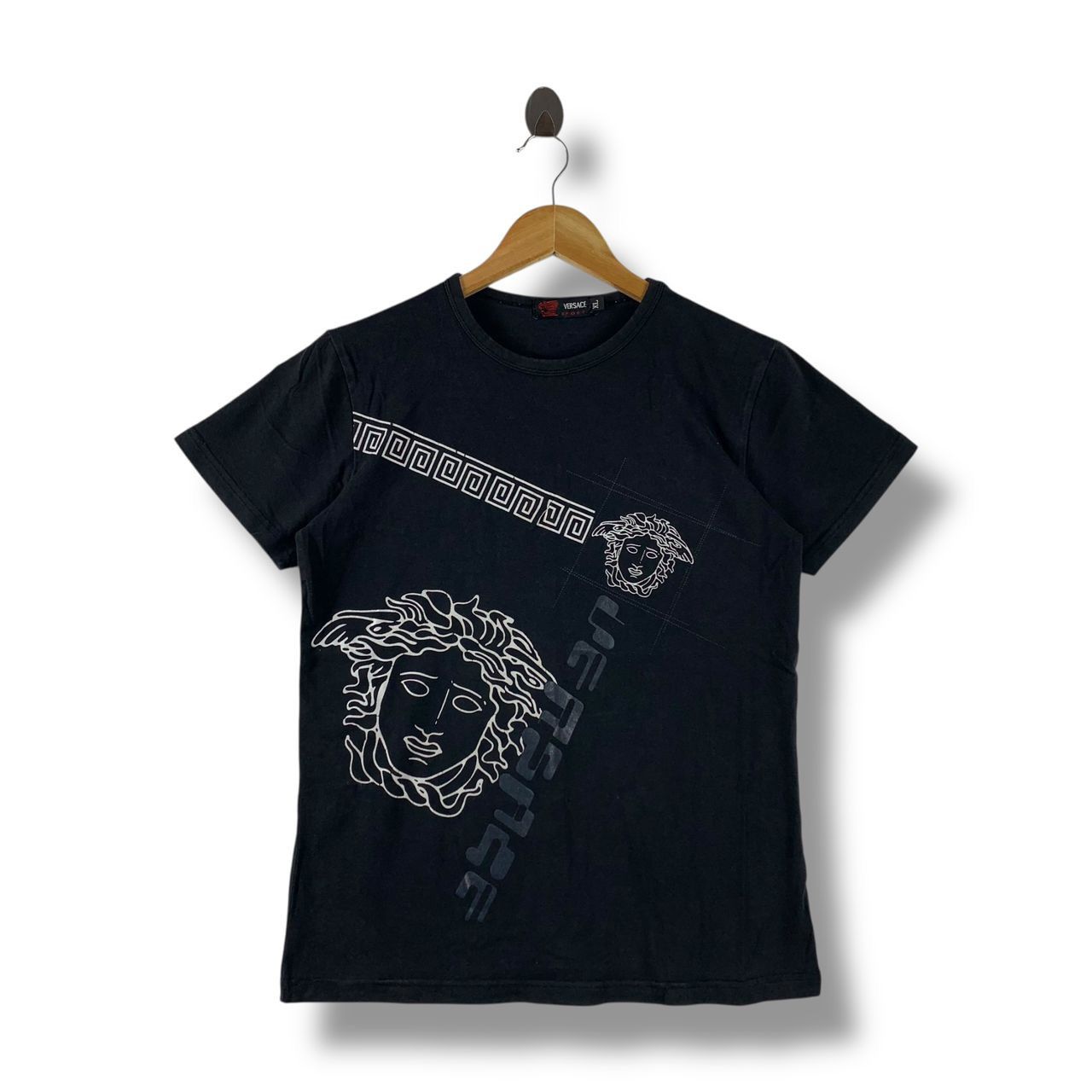 Vintage VERSACE SPORT big logo design tee