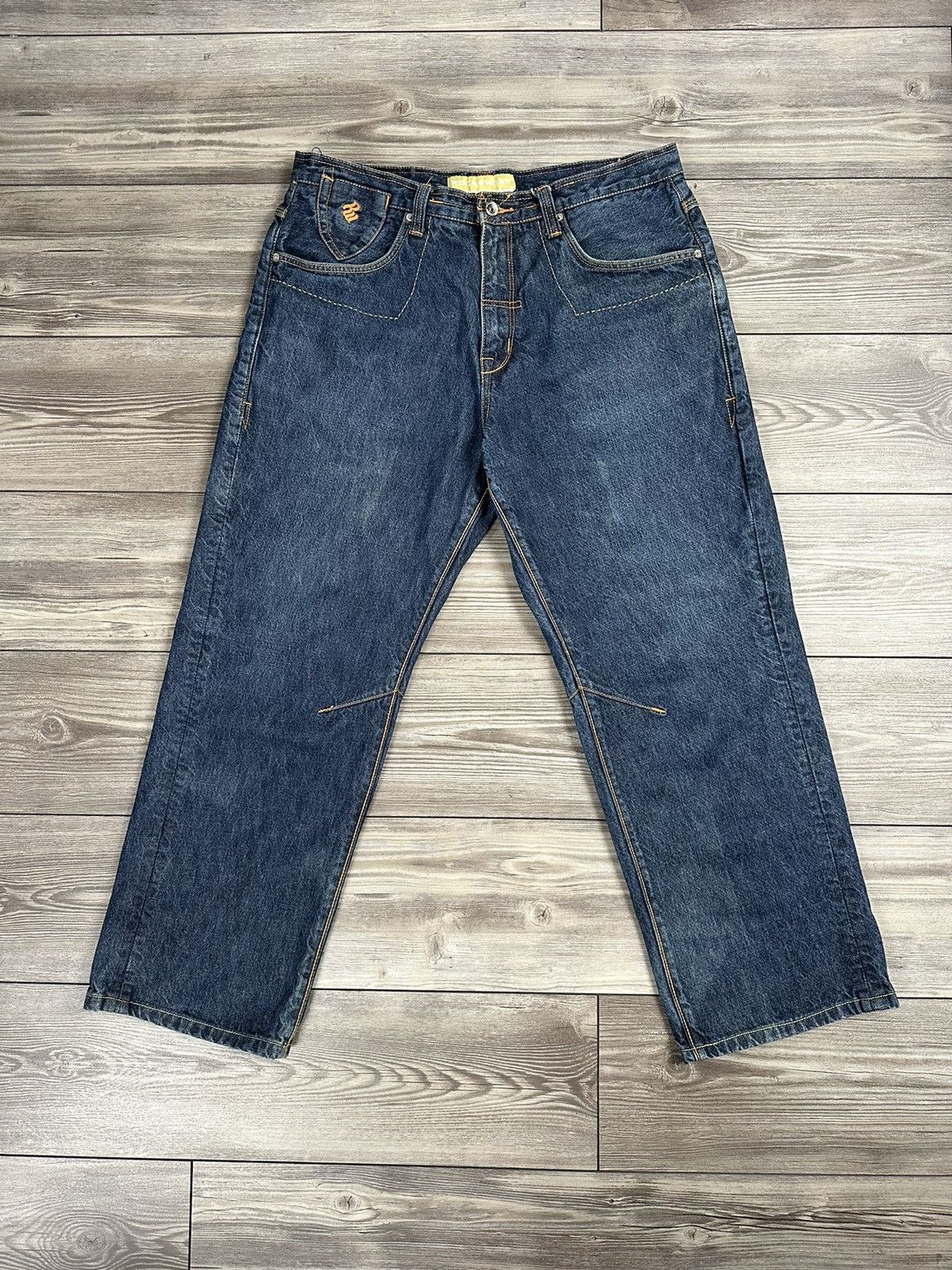 JNCO × Rocawear × Vintage Crazy Vintage Y2K Rocawear Baggy Jeans Size US 36 / EU 52 - 1 Thumbnail