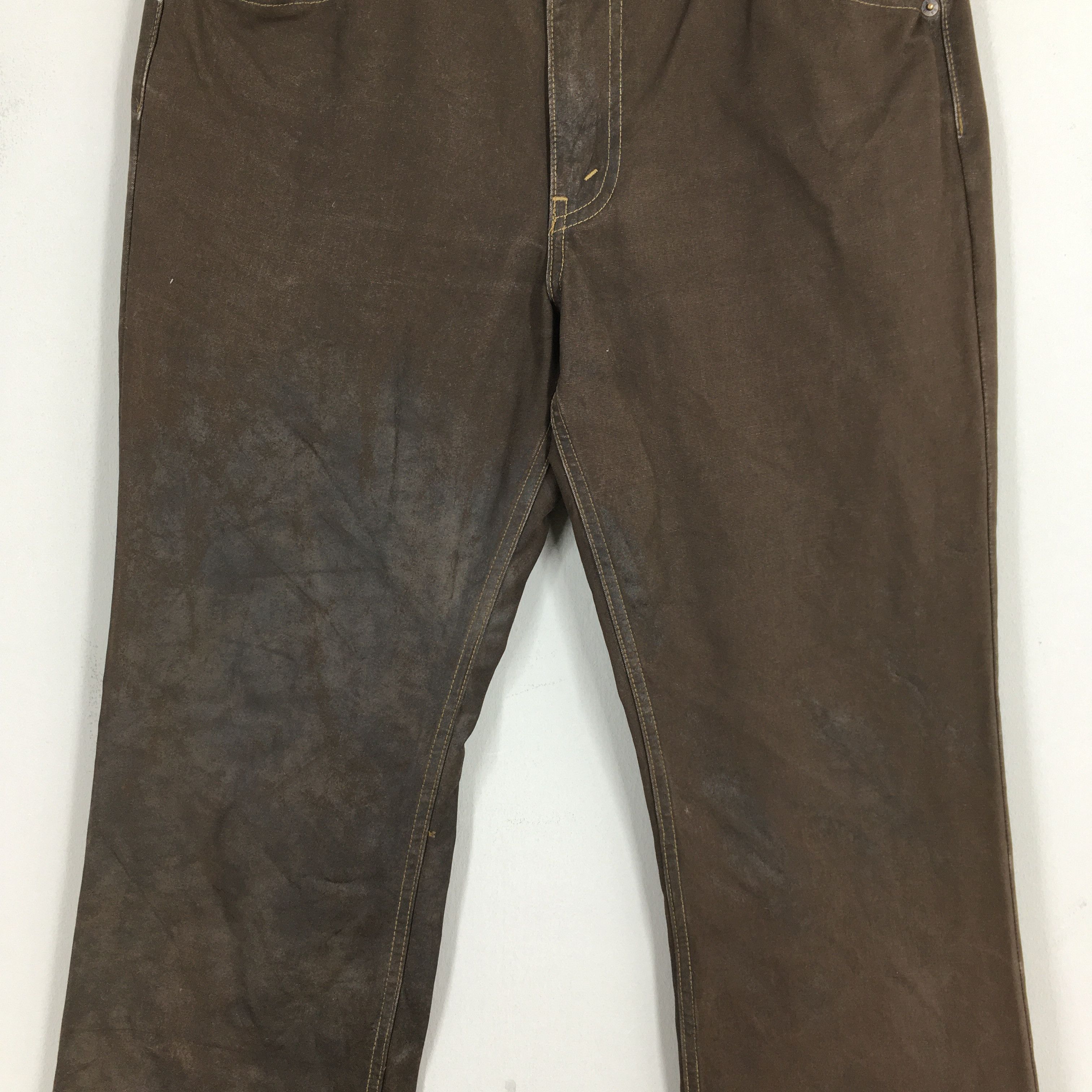 Levi's Size 31x31 Vintage Levi's 517 Wax Brown Jeans S1153 Size US 31 - 3 Thumbnail