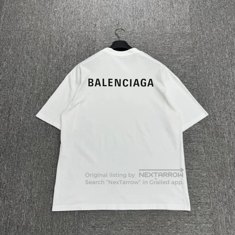Balenciaga Balenciaga White Letter Printed Short-sleeve Size US XS / EU 42 / 0 - 1 Thumbnail
