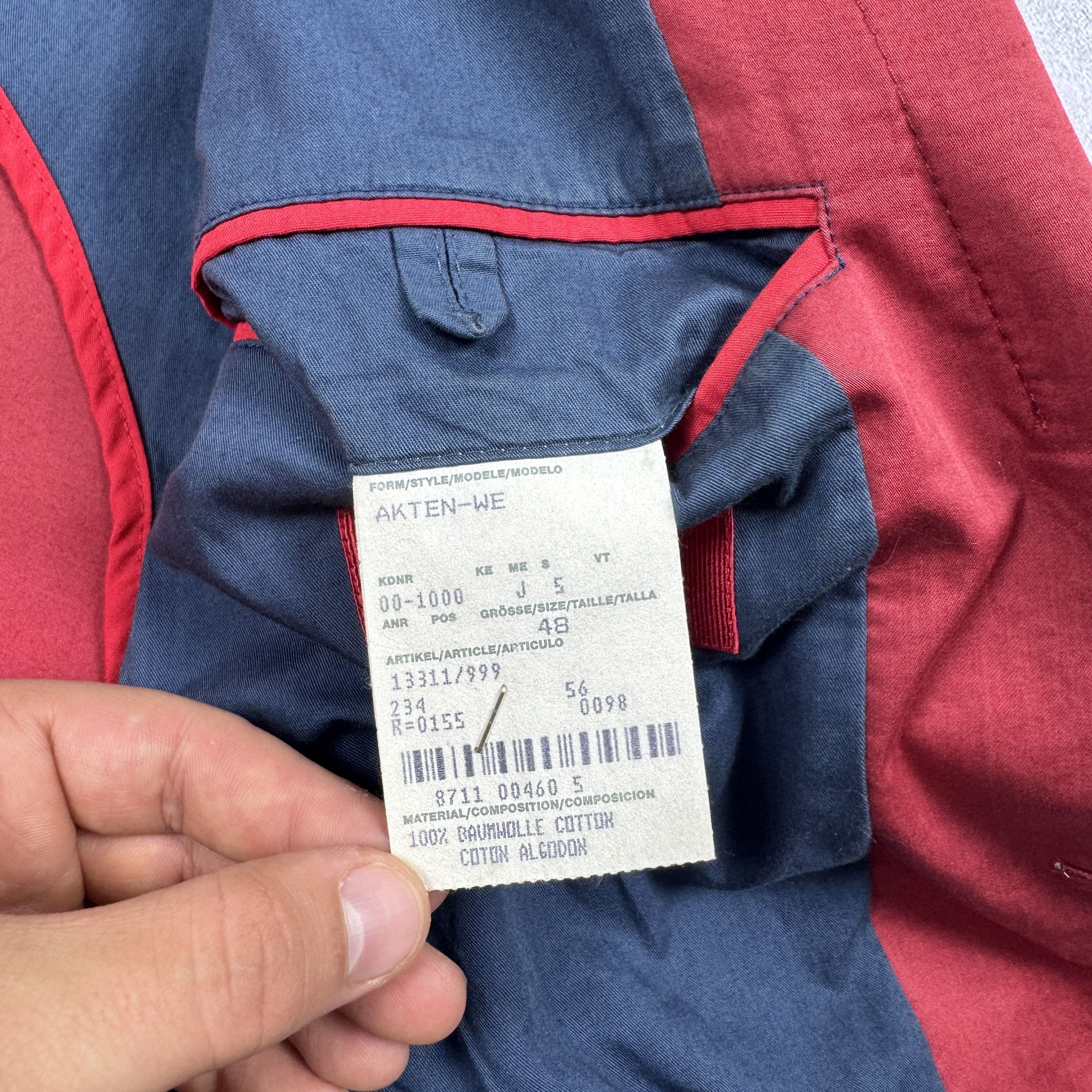Hugo Boss Hugo Boss Akten-we Red Cotton Slim Fit Blazer Size 48 / 38R Size 38R - 8 Thumbnail