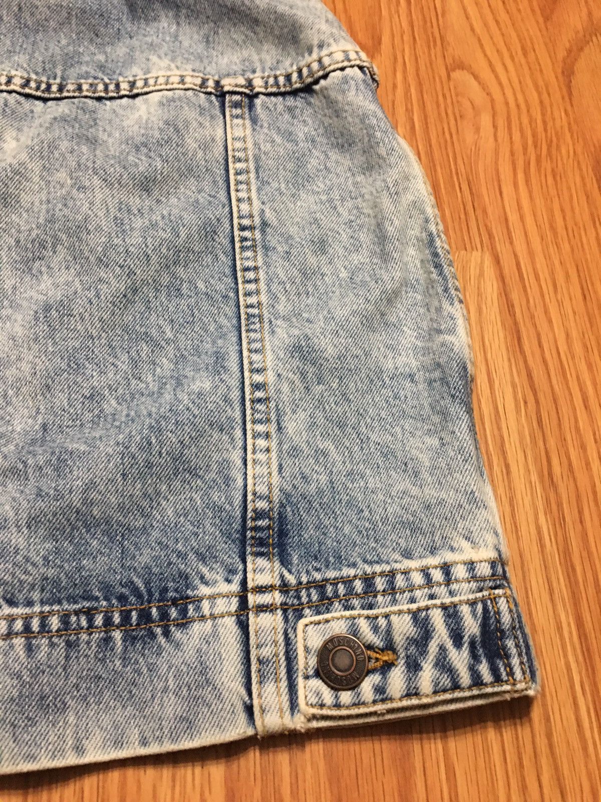 H&M × Moschino H&MOSCHINO Cotton Denim Blue Jeans Skirt Size EU36 US4 Size 27" / US 4 / IT 40 - 7 Thumbnail
