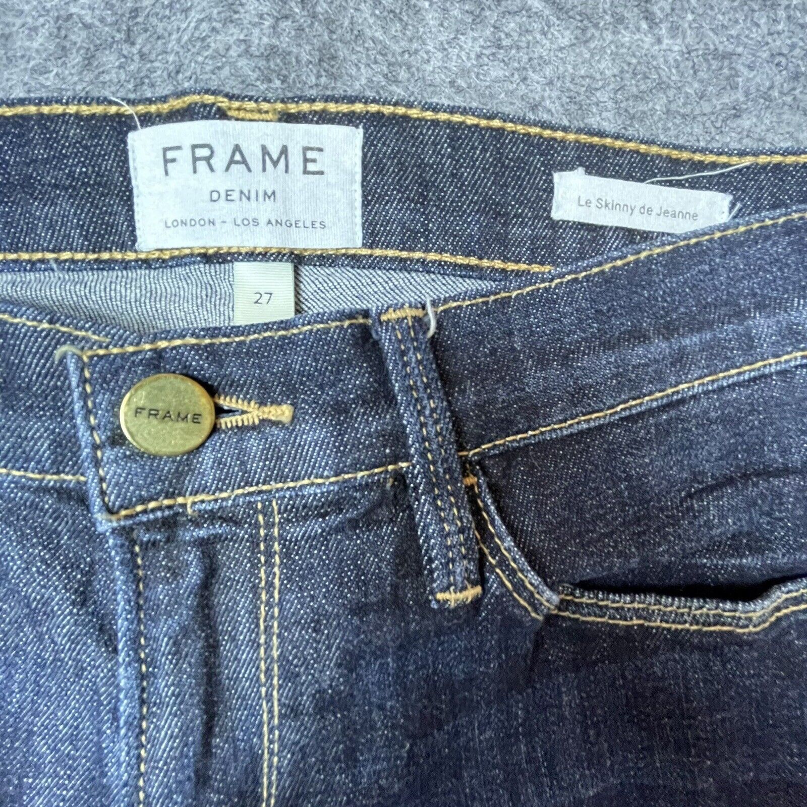 Frame Frame Denim Jeans Womens 27 Le Skinny De Jeanne Dark Size 27" / US 4 / IT 40 - 3 Thumbnail