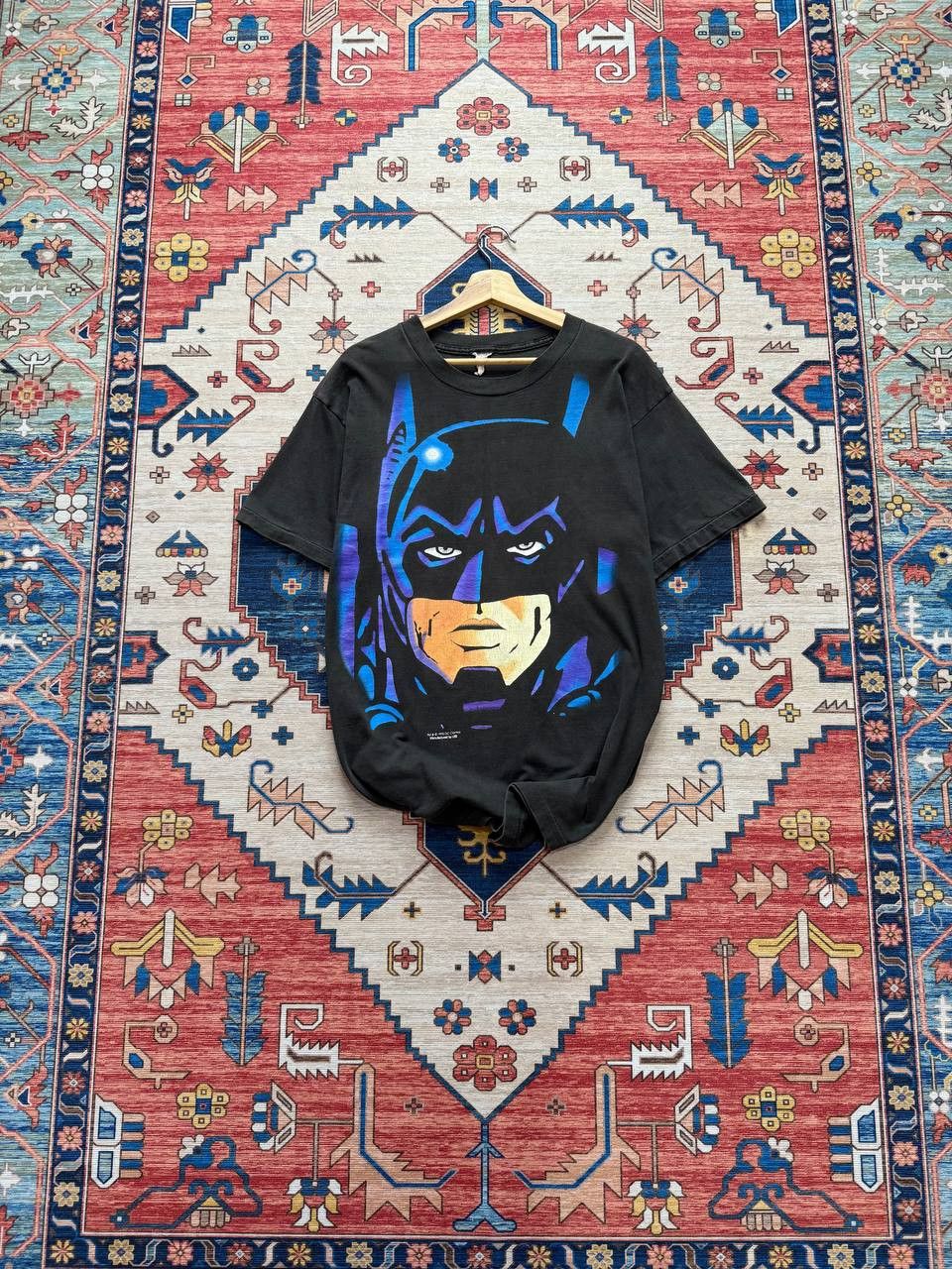 Vintage Very Rare Vintage 90s Batman Big Head Tshirt Size US L / EU 52-54 / 3 - 2 Thumbnail