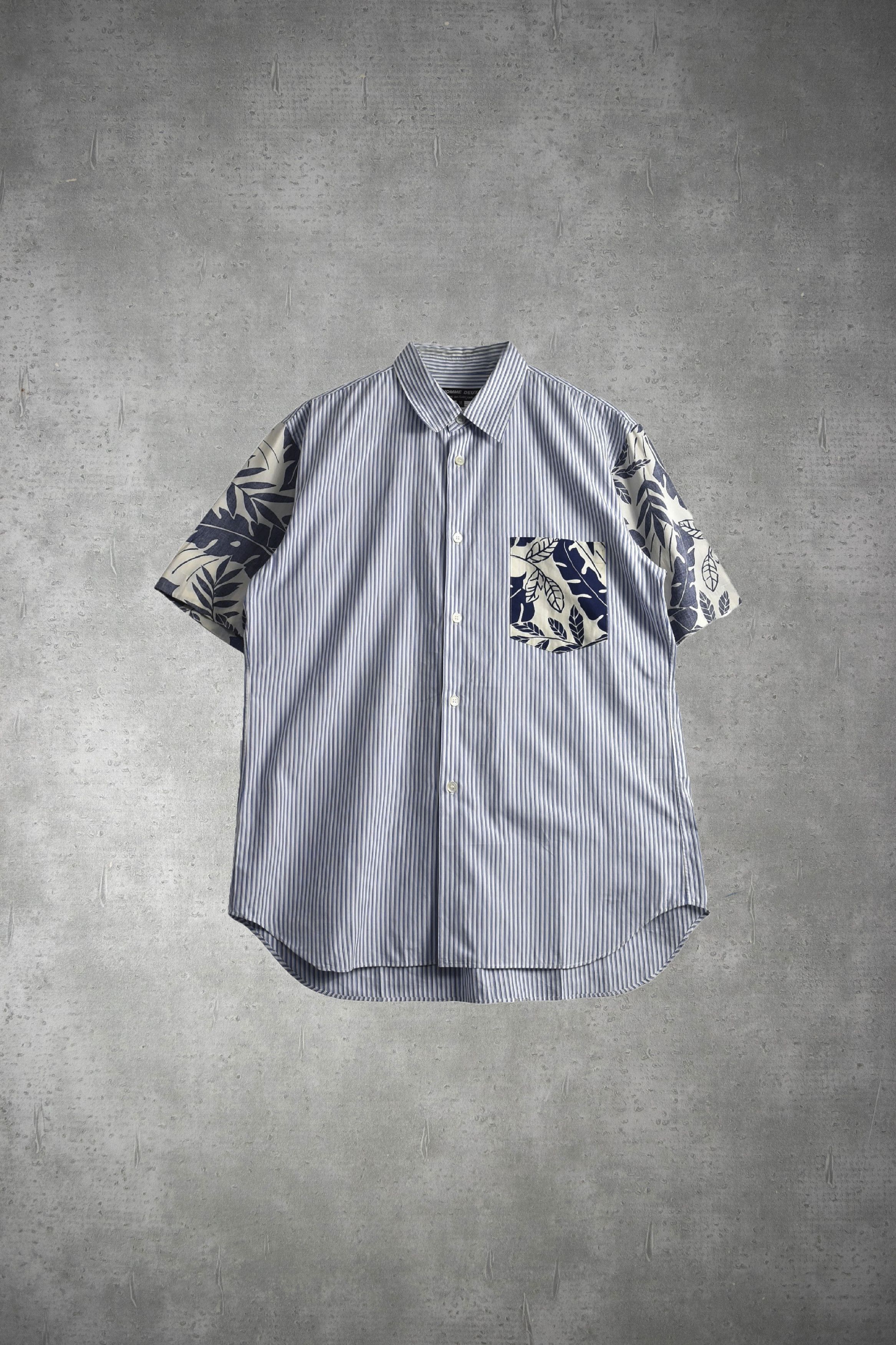 leaf graphic stripe shirt 28036 - 794 97