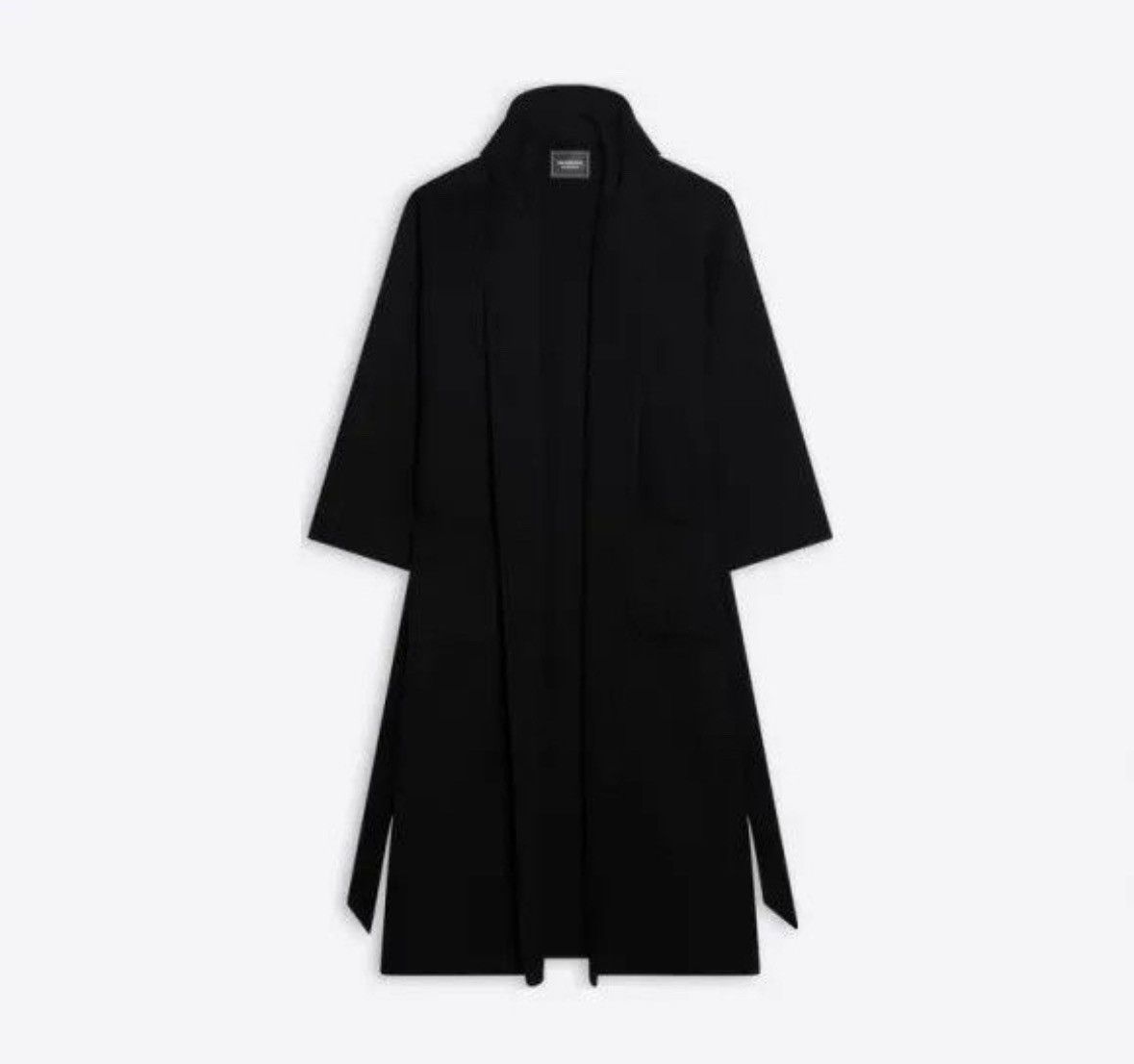 Balenciaga o1bcso1str1224 Maxi Bathrobe Coat in Black Size US M / EU 48-50 / 2 - 3 Thumbnail