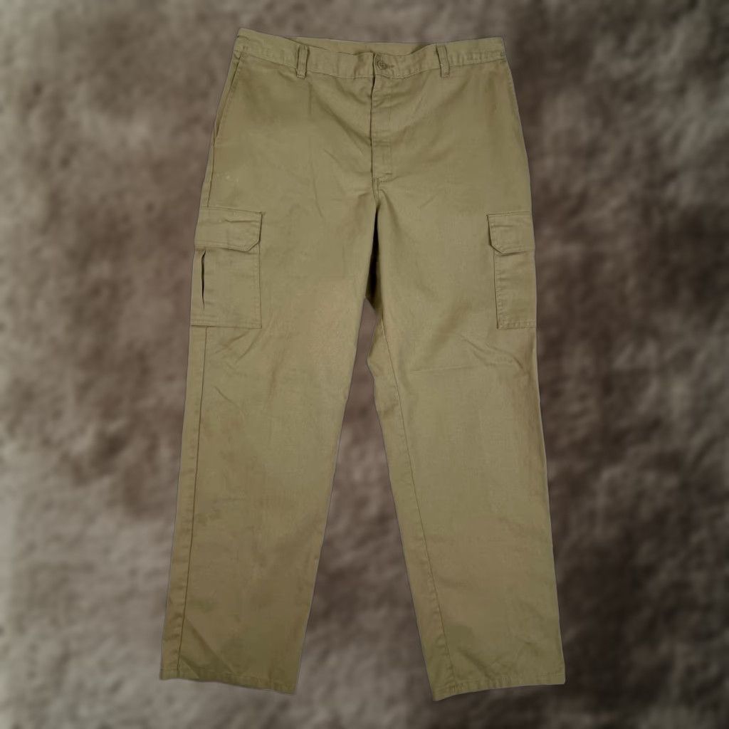 Dickies Dickies Cargo Pants Mens 36x32 Tan Khaki Cotton Blend Work Worker Cargo Pants Size US 36 / EU 52 - 1 Thumbnail