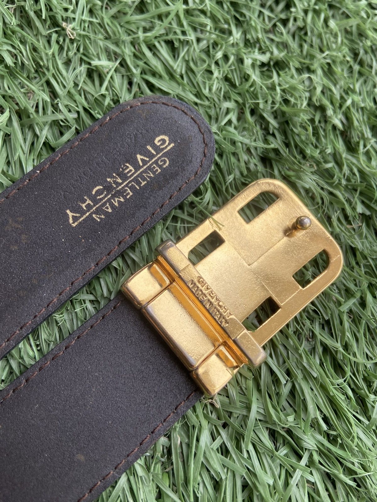 Givenchy Vintage Givenchy Leather Belt Size 32 - 5 Thumbnail