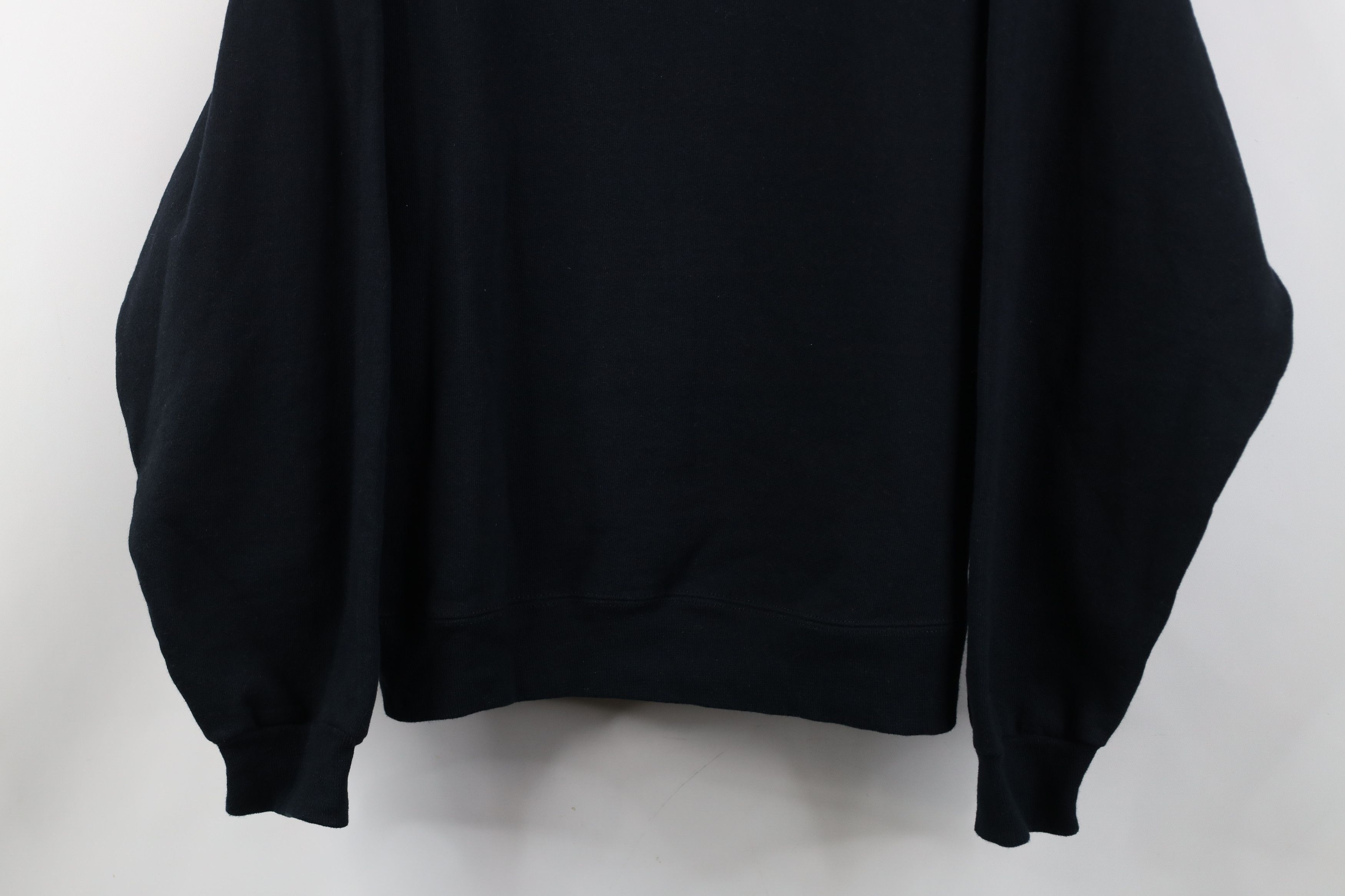 Vintage Vintage 90s Streetwear Blank Heavy Crewneck Sweatshirt Black Size US M / EU 48-50 / 2 - 3 Thumbnail