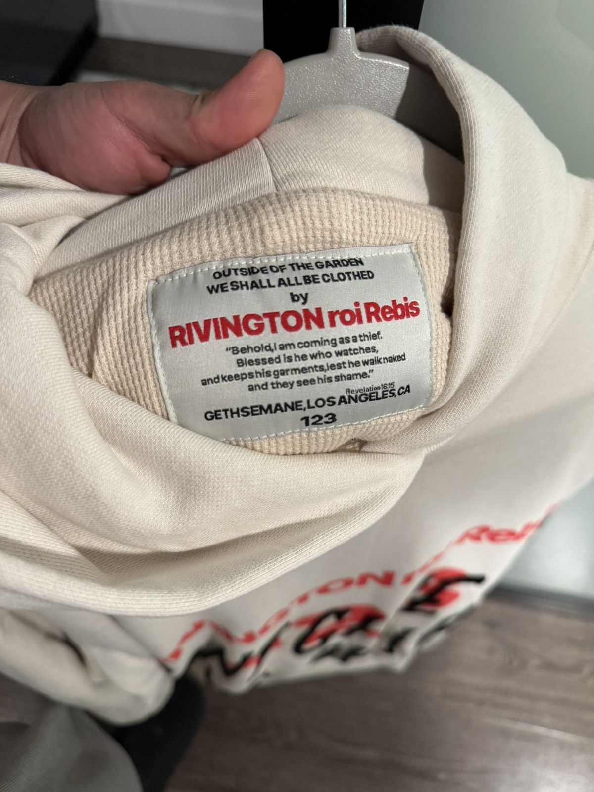 RRR-123 RRR-123 Rivington Roi Rebis Thermal Lined Hoodie (L) Size US L / EU 52-54 / 3 - 12 Thumbnail