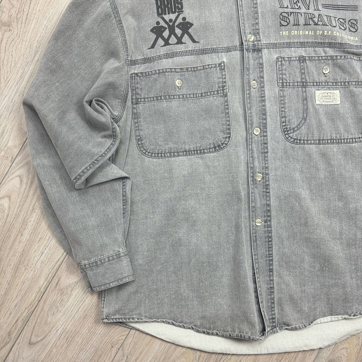 Levi's Vintage Y2K Levi’s BROS Staff Button Up Shirt Size US M / EU 48-50 / 2 - 6 Thumbnail