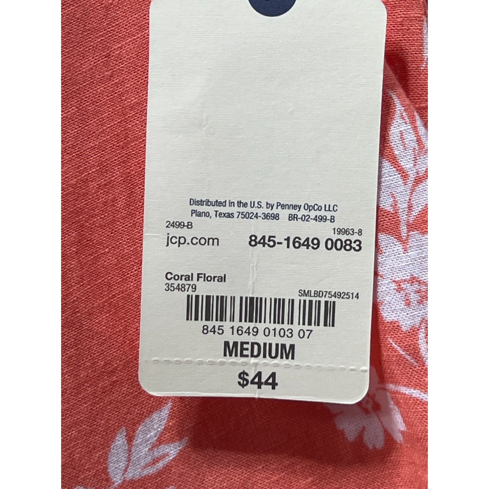 Other ST. John's Bay - Women's Loose Sleeveless Dress - Orange Flo Size M / US 6-8 / IT 42-44 - 8 Thumbnail