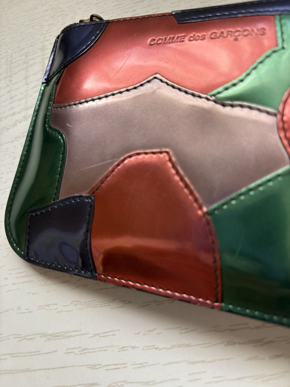 Comme des Garcons Comme Des garçon metallic patch zip wallet Size ONE SIZE - 3 Thumbnail