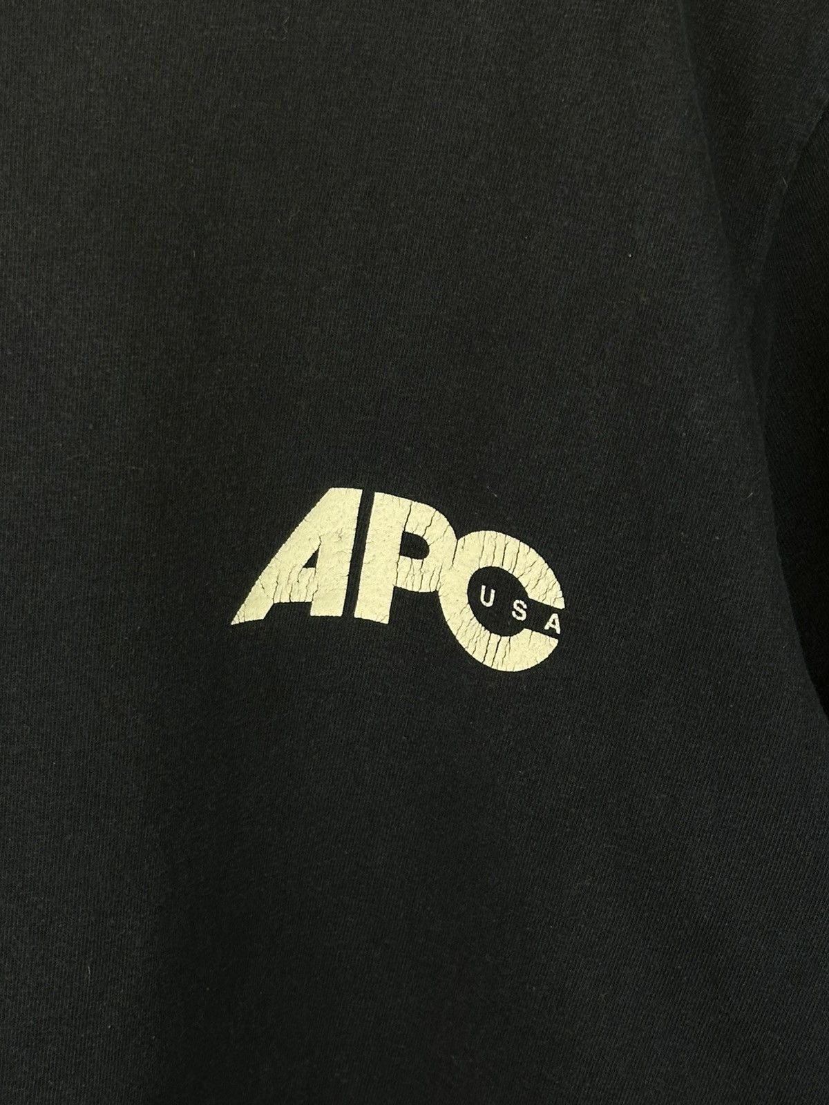 A.P.C. A.P.C. Logo Tee Blue Faded Made in USA Size US S / EU 44-46 / 1 - 6 Thumbnail