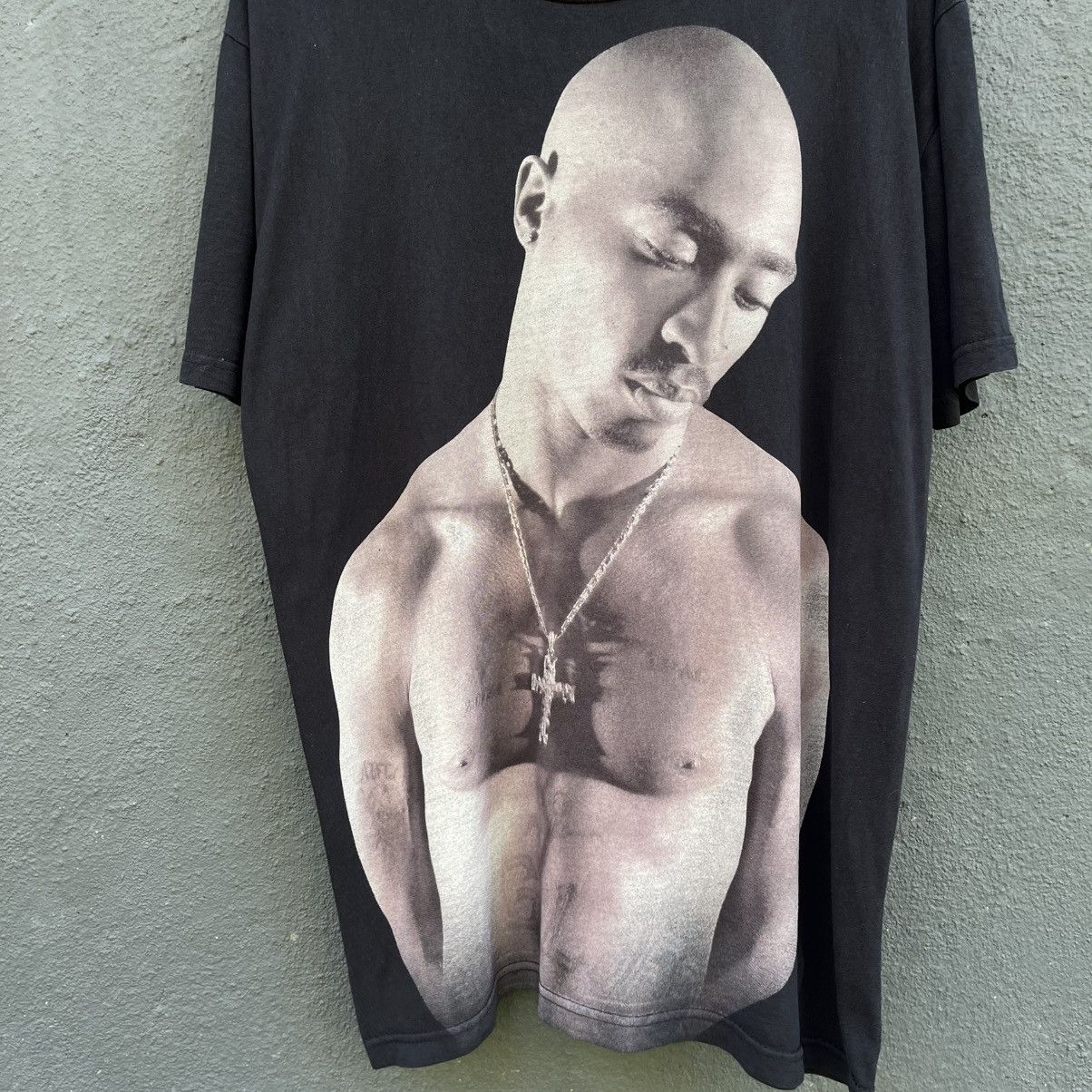 Rap Tees Thrashed Faded Tupac Rap Tee Size US XL / EU 56 / 4 - 2 Thumbnail