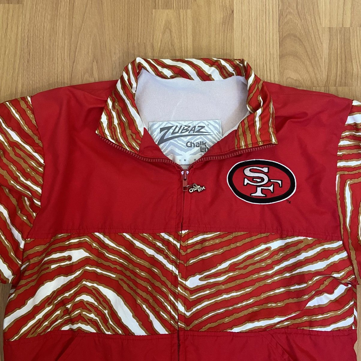Zubaz Chalk Line Zubaz NFL San Francisco Niners Vintage 90s Jacket Size US S / EU 44-46 / 1 - 4 Thumbnail