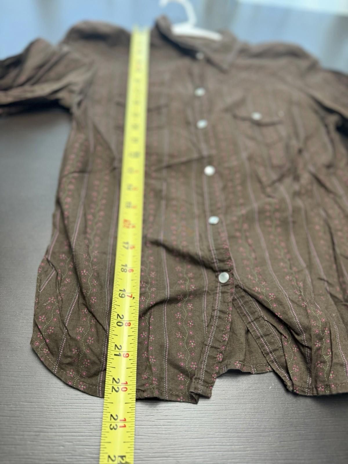 Aeropostale Y2K Aeropostale Western Pearl Snap Shirt Brown Floral M Size M / US 6-8 / IT 42-44 - 4 Thumbnail